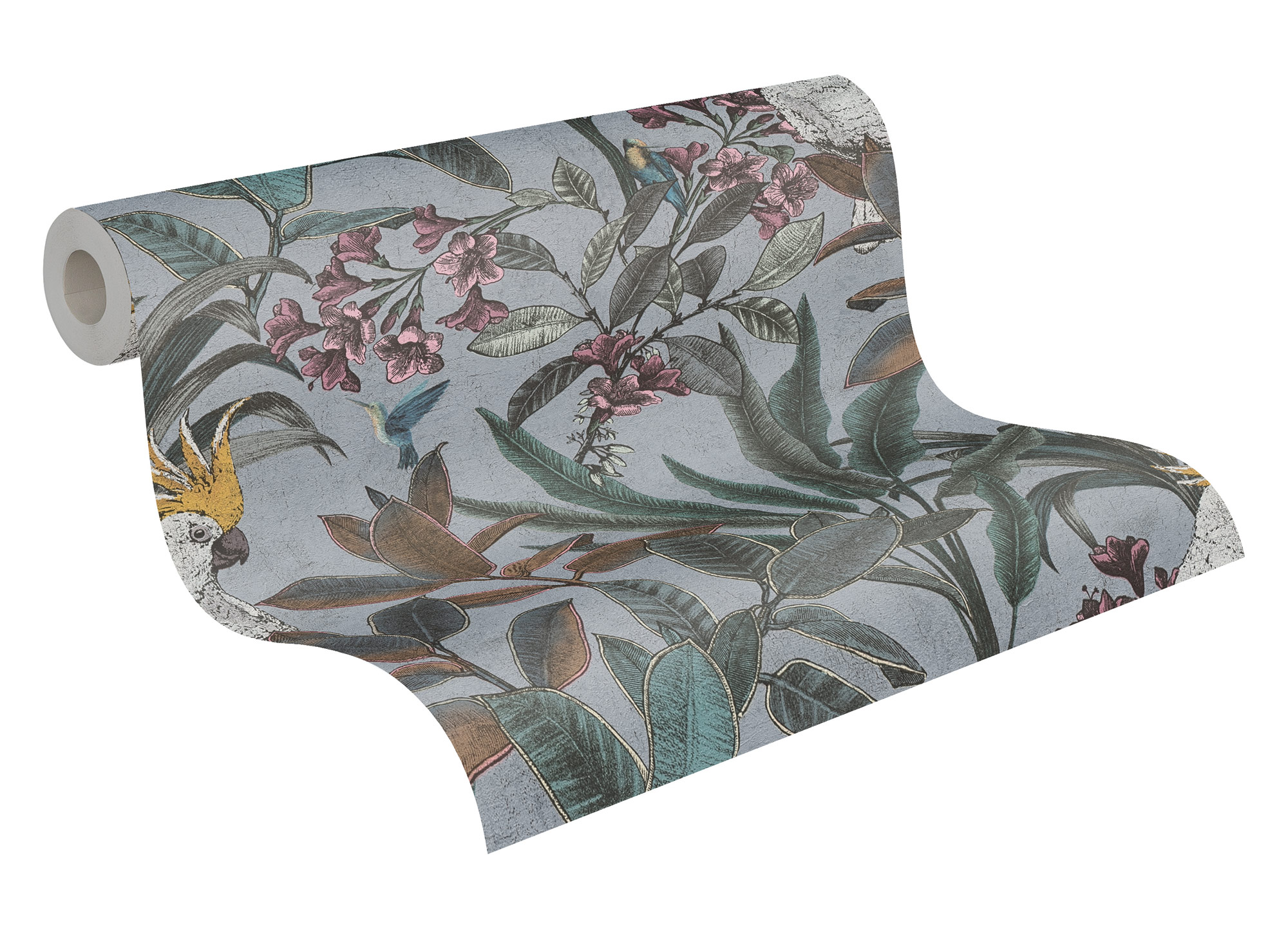 AS Vliestapete PintWalls II Papagei Grau 397483