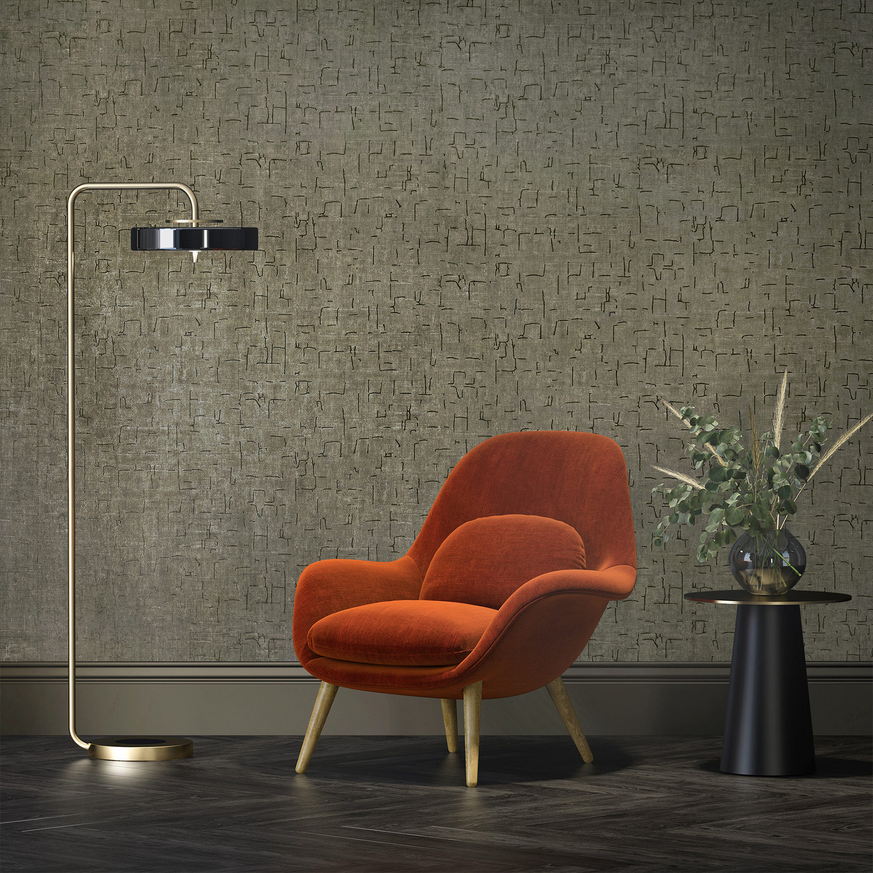 Hohenberger Vliestapete Divino Vesta Umber Brown 81319