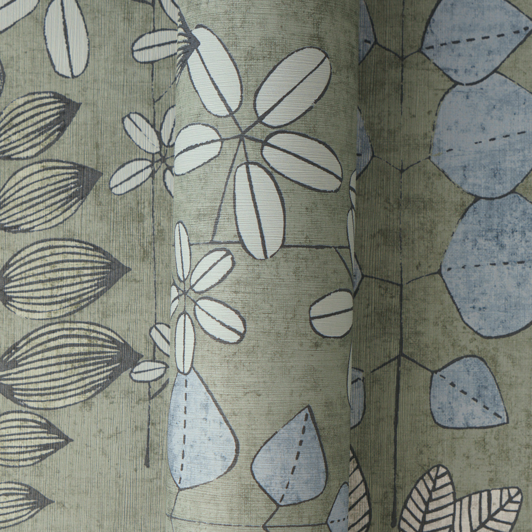 AS Vliestapete Nordic Feeling Blätter Floral Grün 791491