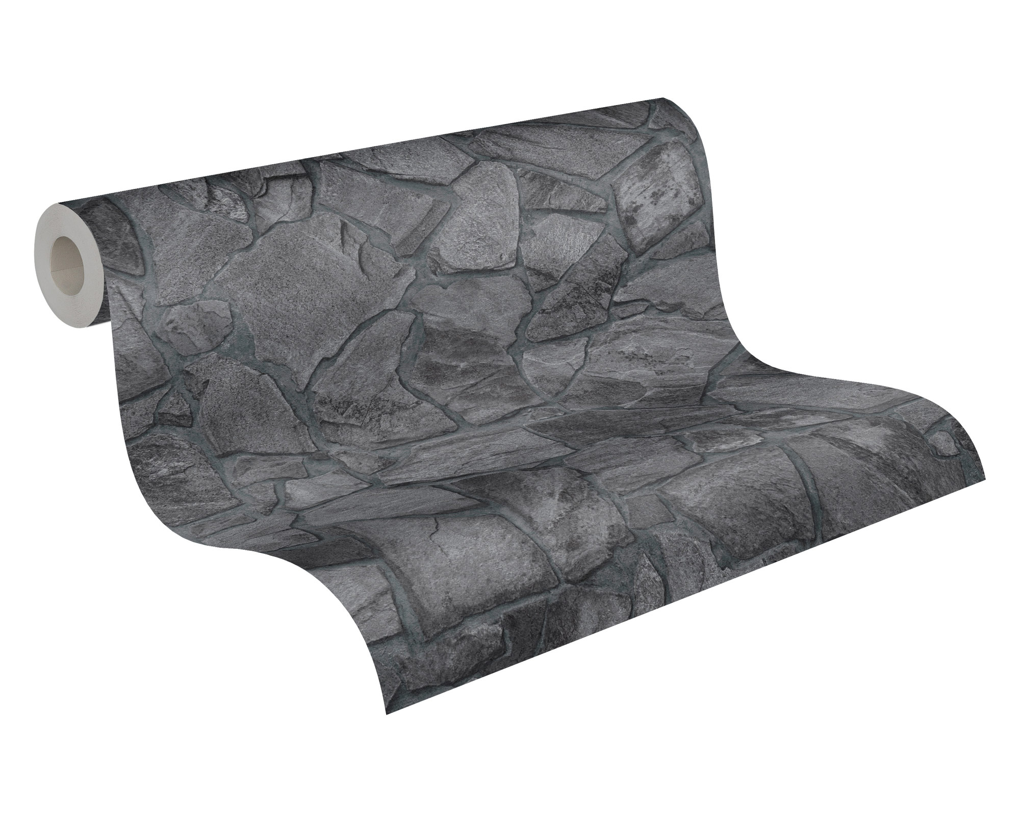 AS Vliestapete Terra Steinoptik grau 389367