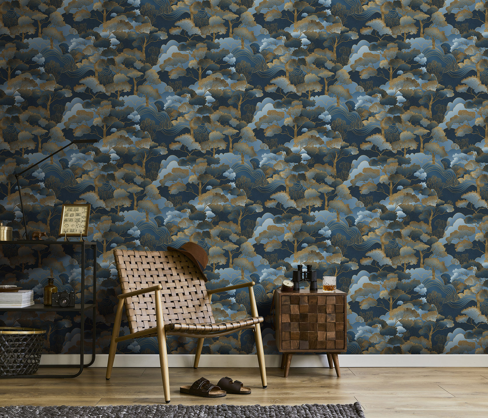 Erismann Vliestapete Elle 4 blau 1044808