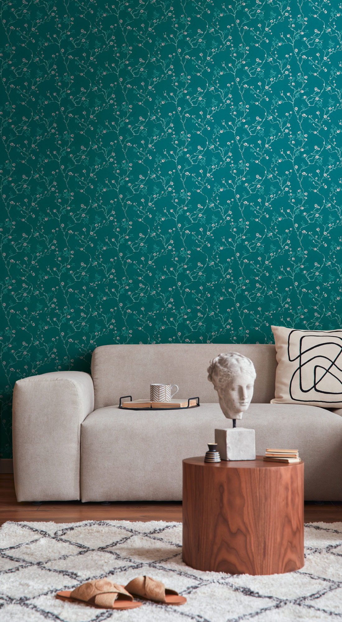 AS Vliestapete PintWalls Florale Tapete Grün 387394