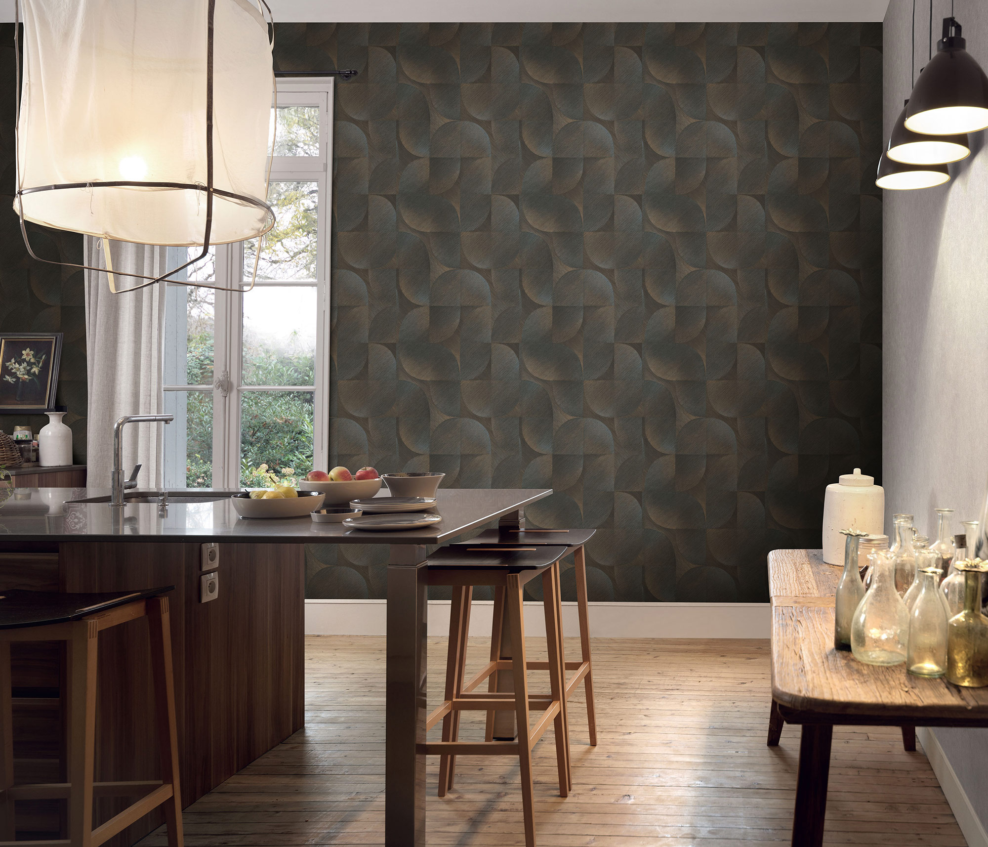 Erismann Vliestapete Martinique schwarz 1039215