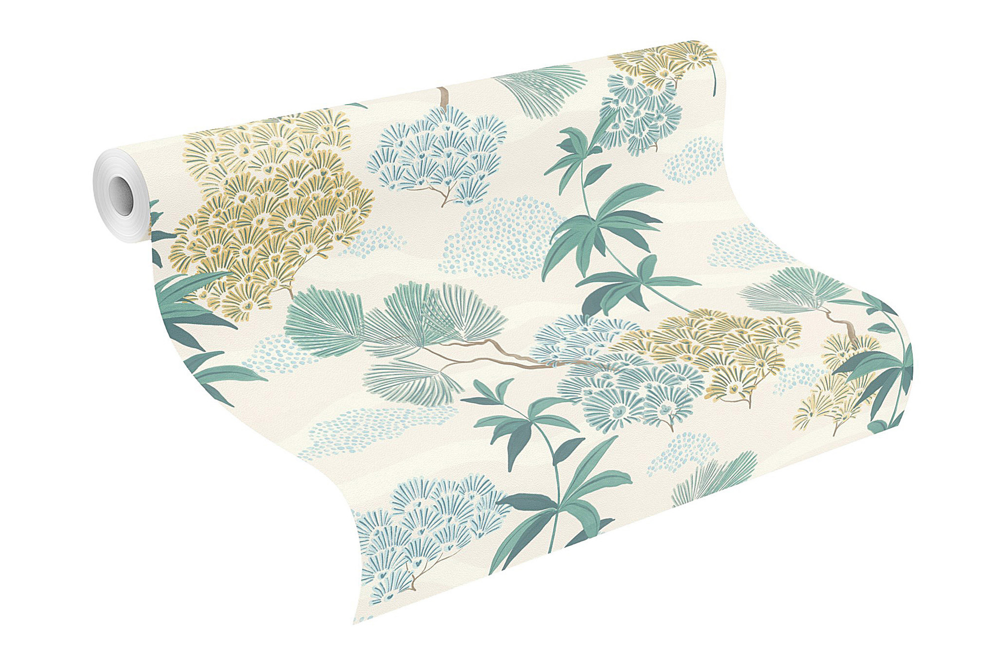 Rasch Vliestapete Allegretto Türkis-Helltürkis 792515