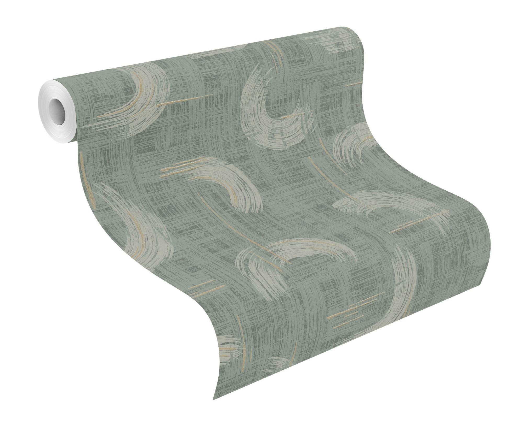 Rasch Vliestapete Beltesto Grün-sand Grafisch 429053