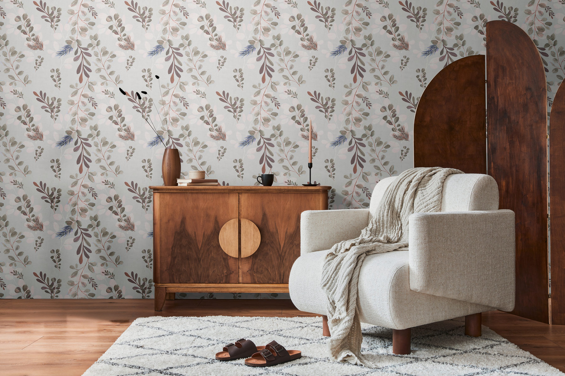 AS Vliestapete Anna d'Andrea Floral Grau 782212