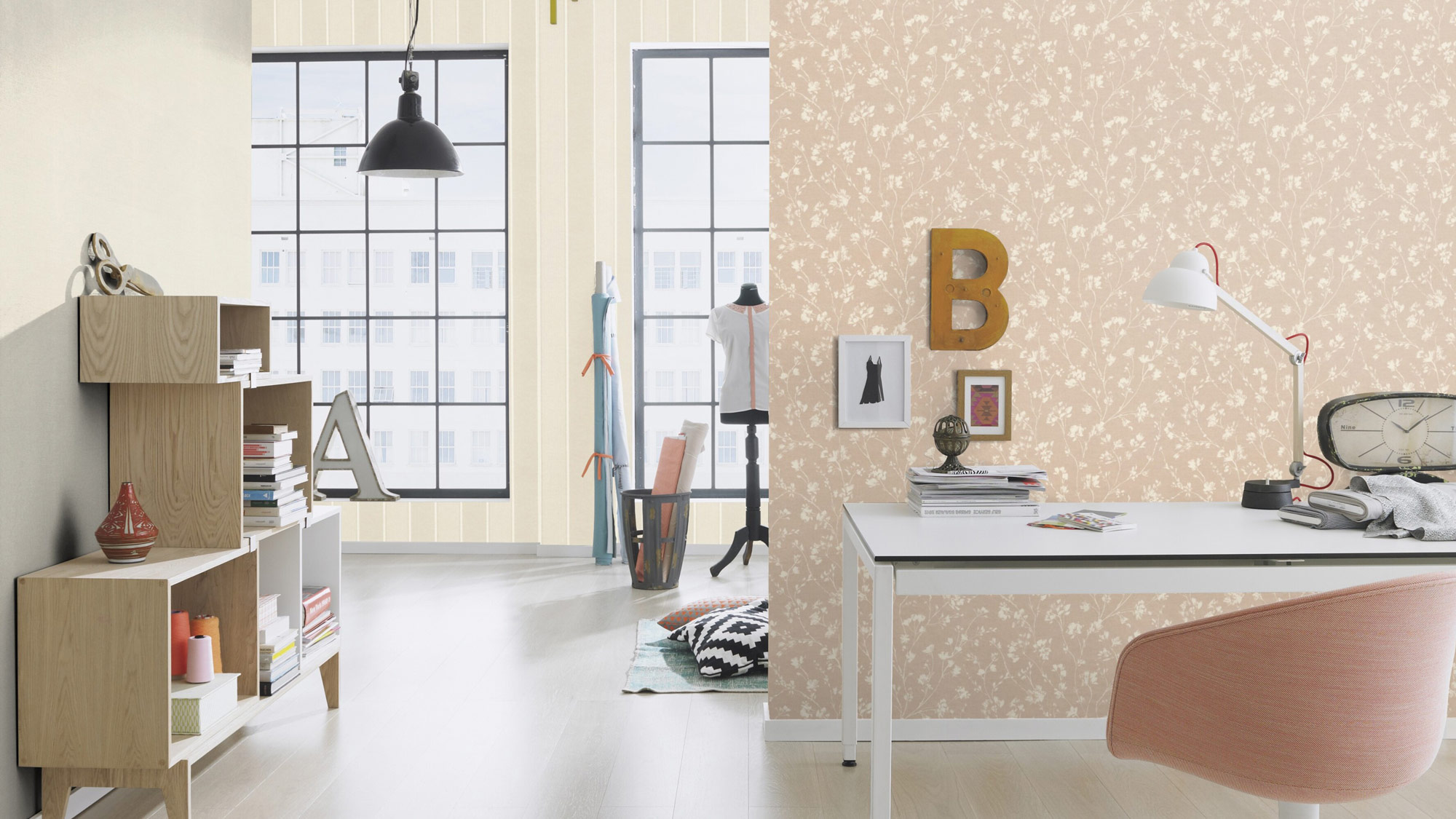 Rasch Vliestapete Country Charme Beige-Hellbeige 463811