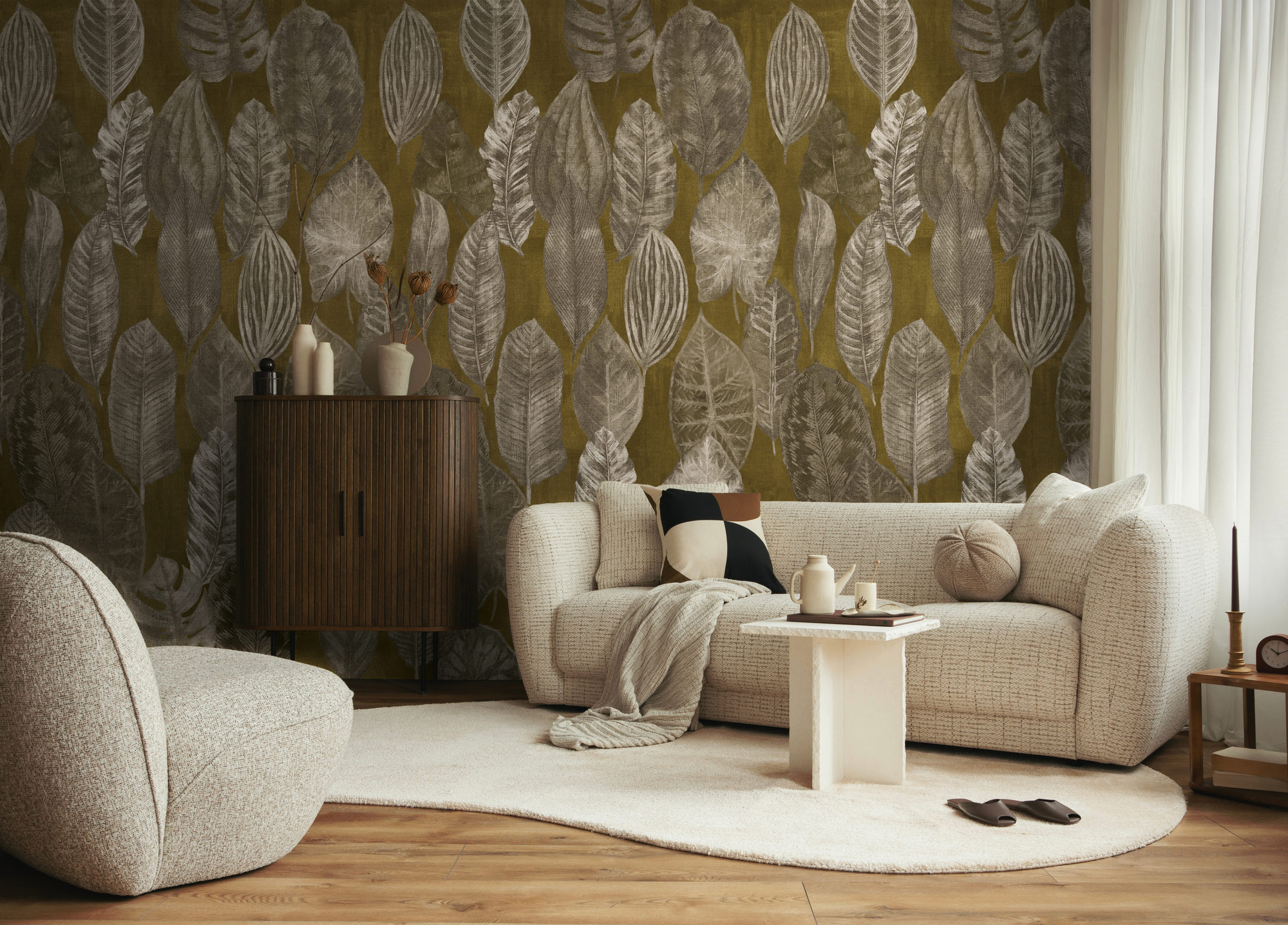AS Fototapete The Wall 4 Botanik Beige 792465