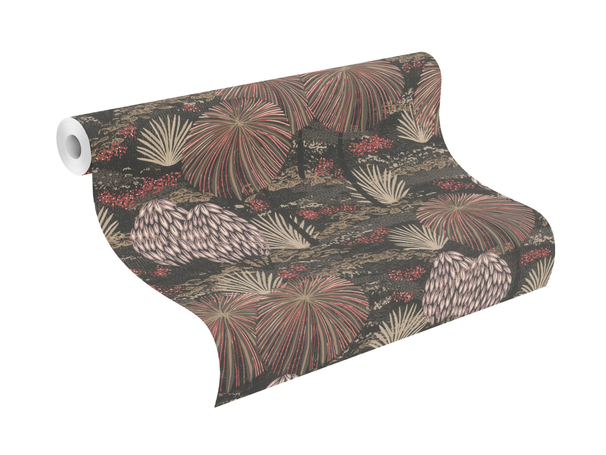 Rasch Vliestapete Symphony Rot-Rostrot 868616