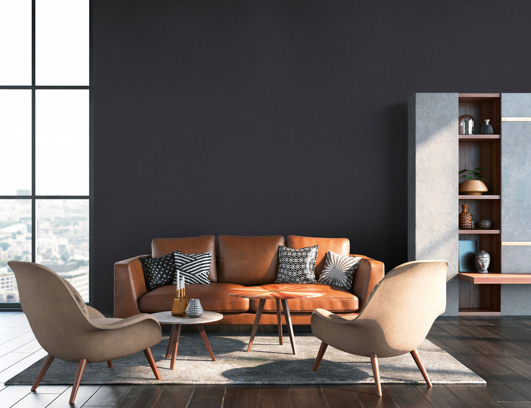 AS Vliestapete Daniel Hechter 7 Unis Schwarz 379522