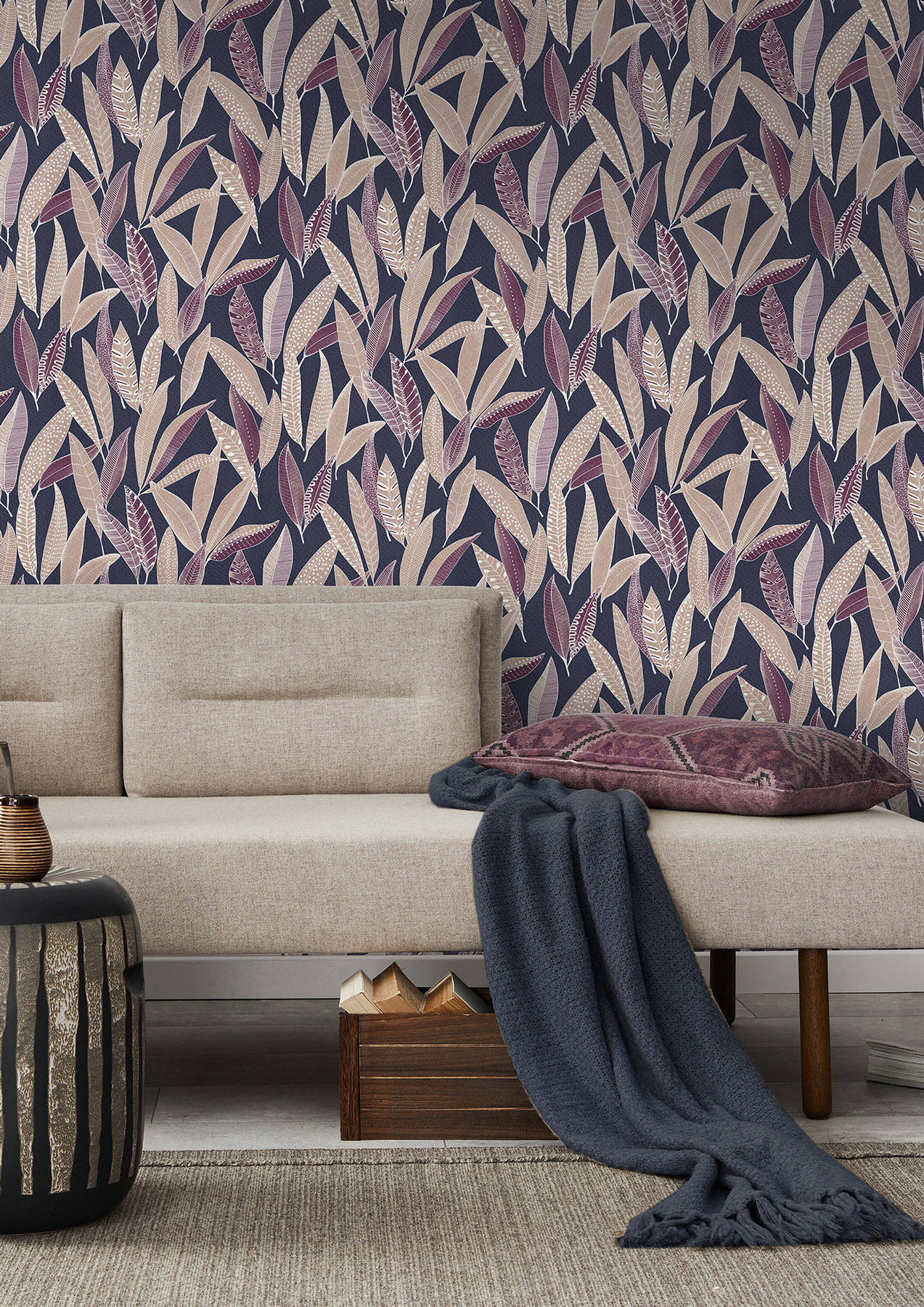 Rasch Vliestapete Symphony Blau-Nachtblau 865615