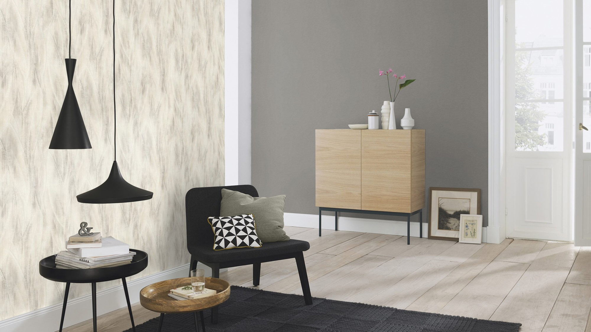 Rasch Vliestapete Allegretto Grau 448627