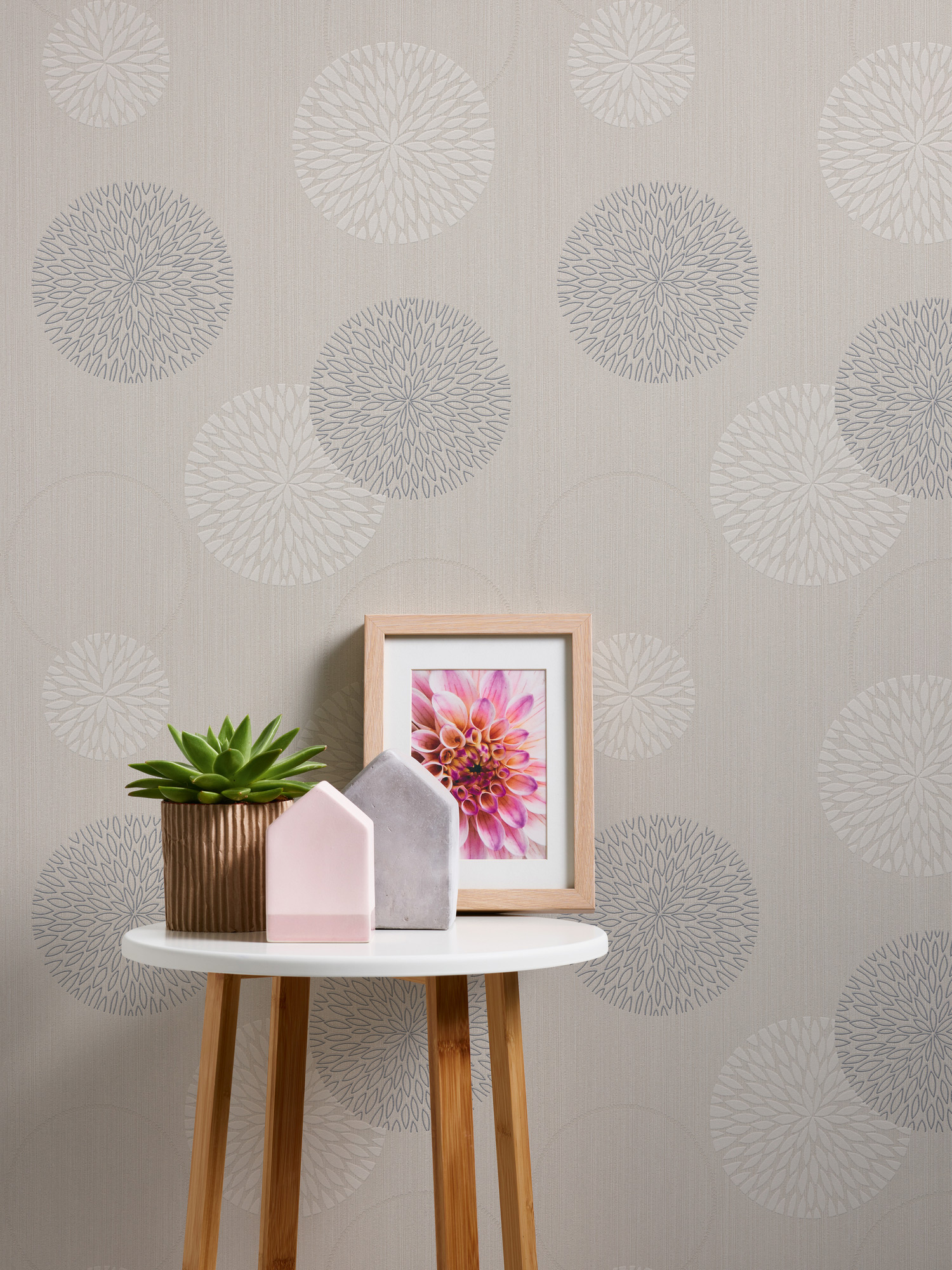 AS Vliestapete Casual Living Beige Kreise 937912