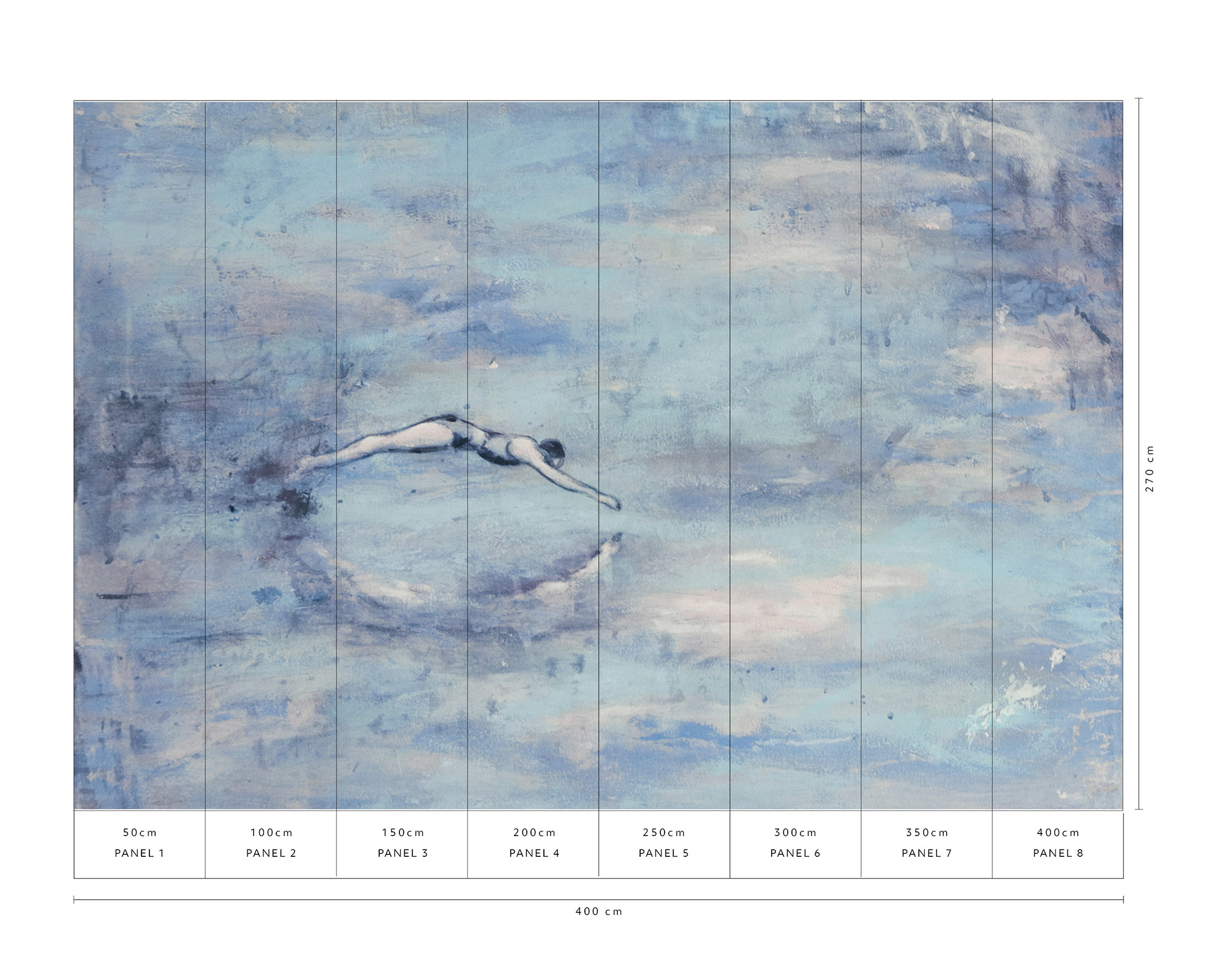 Erismann Fototapete GMK Art Edition Freisprung blau 223310