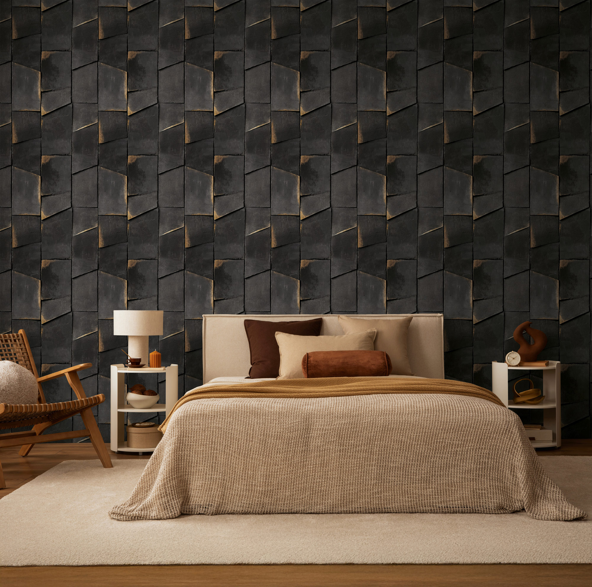 AS Fototapete The Wall 4 3D Optik Grau 792245