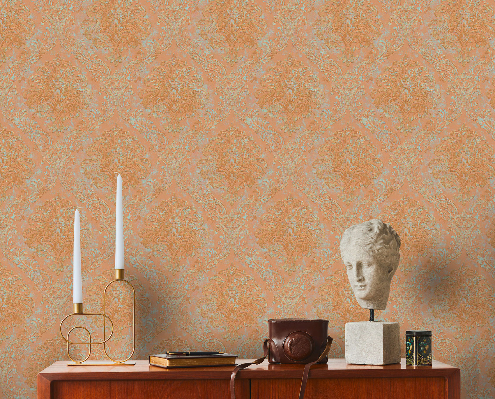 AS Vliestapete MS Travel Styles Klassisch Orange 391121