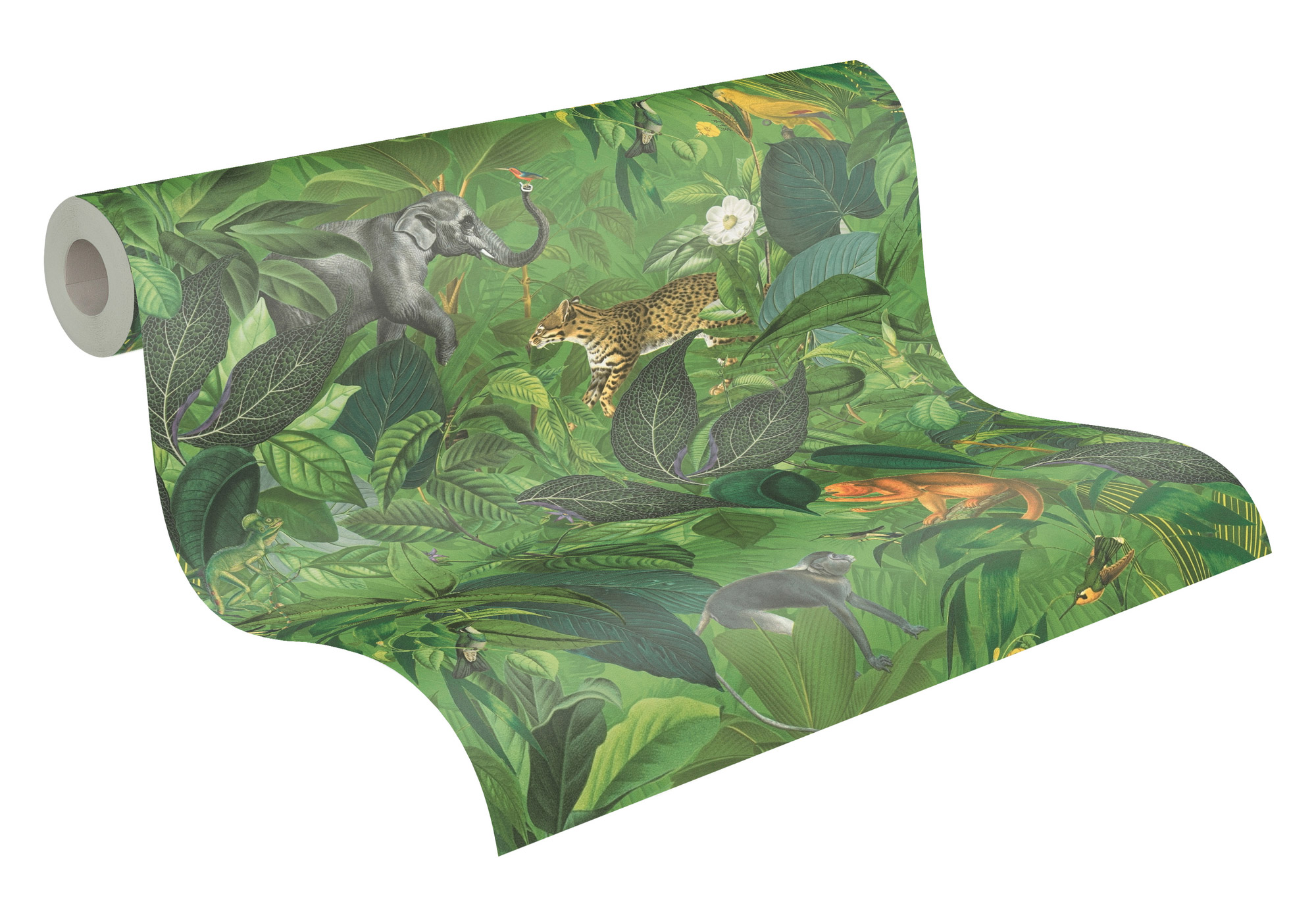 AS Vliestapete PintWalls Tiertapete Grün 387241