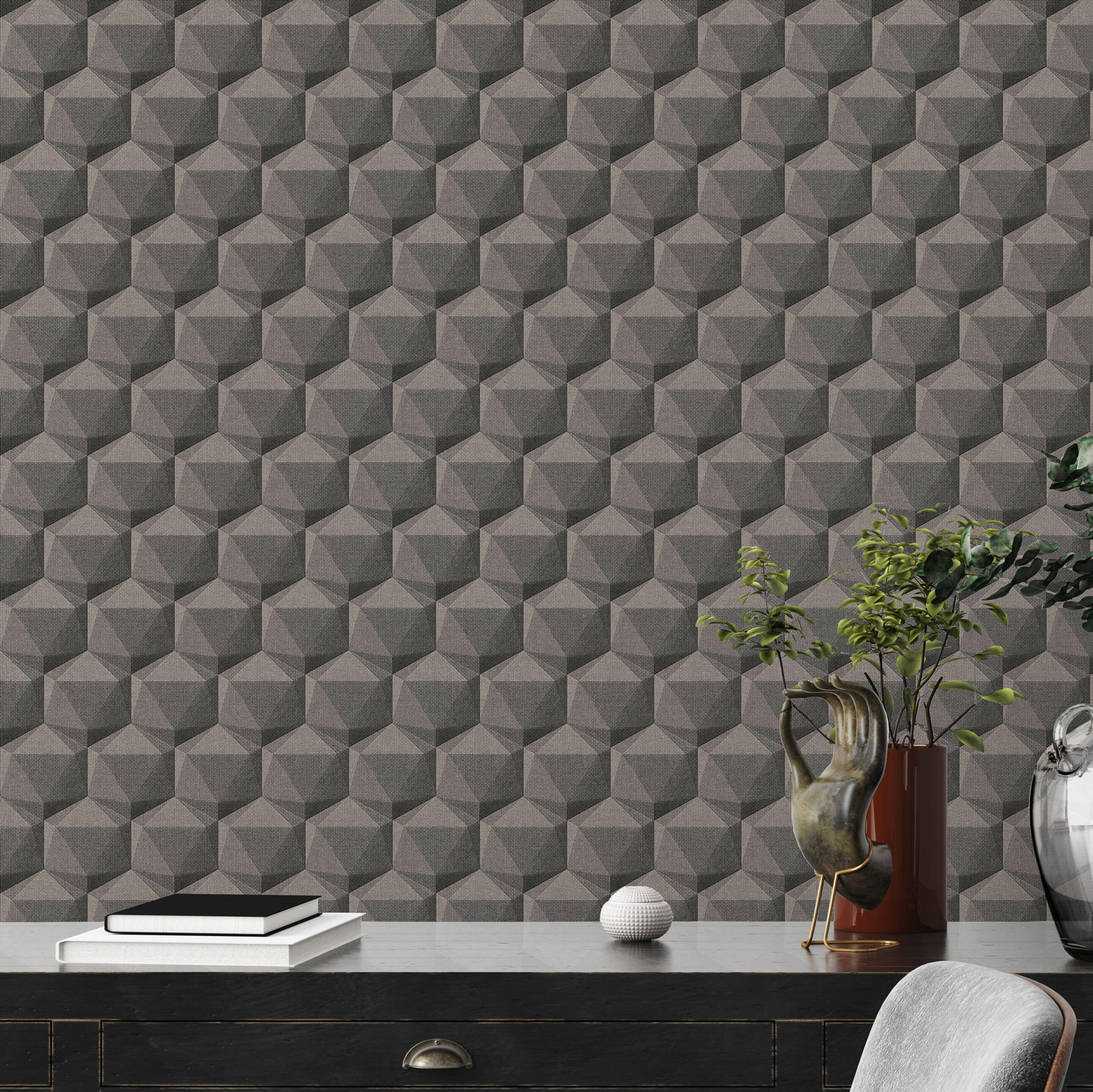 AS Vliestapete Nara Satintapete Tapete Geometrisch 387482