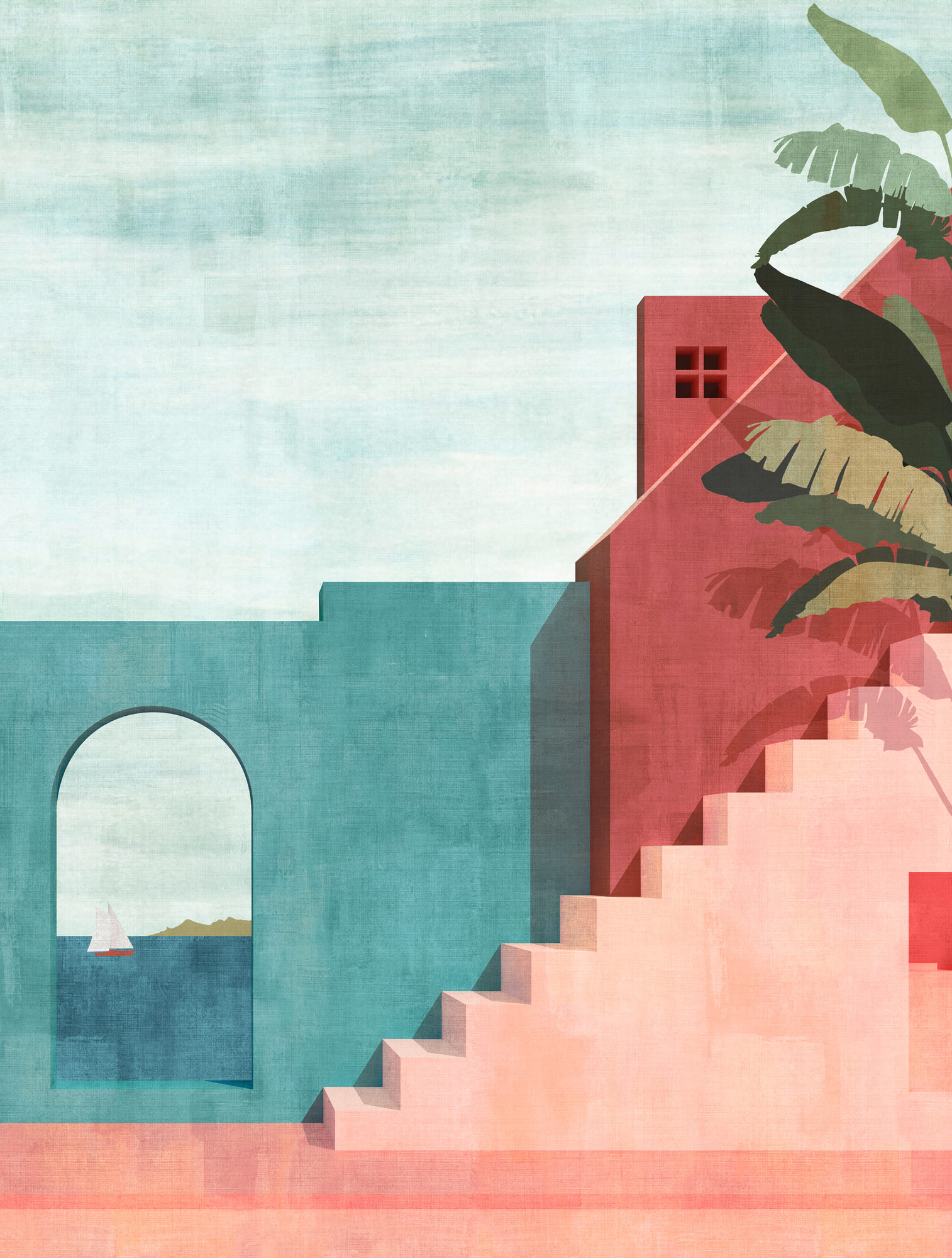 Livingwalls Vliestapete The Wall 3 Gebäude 398891