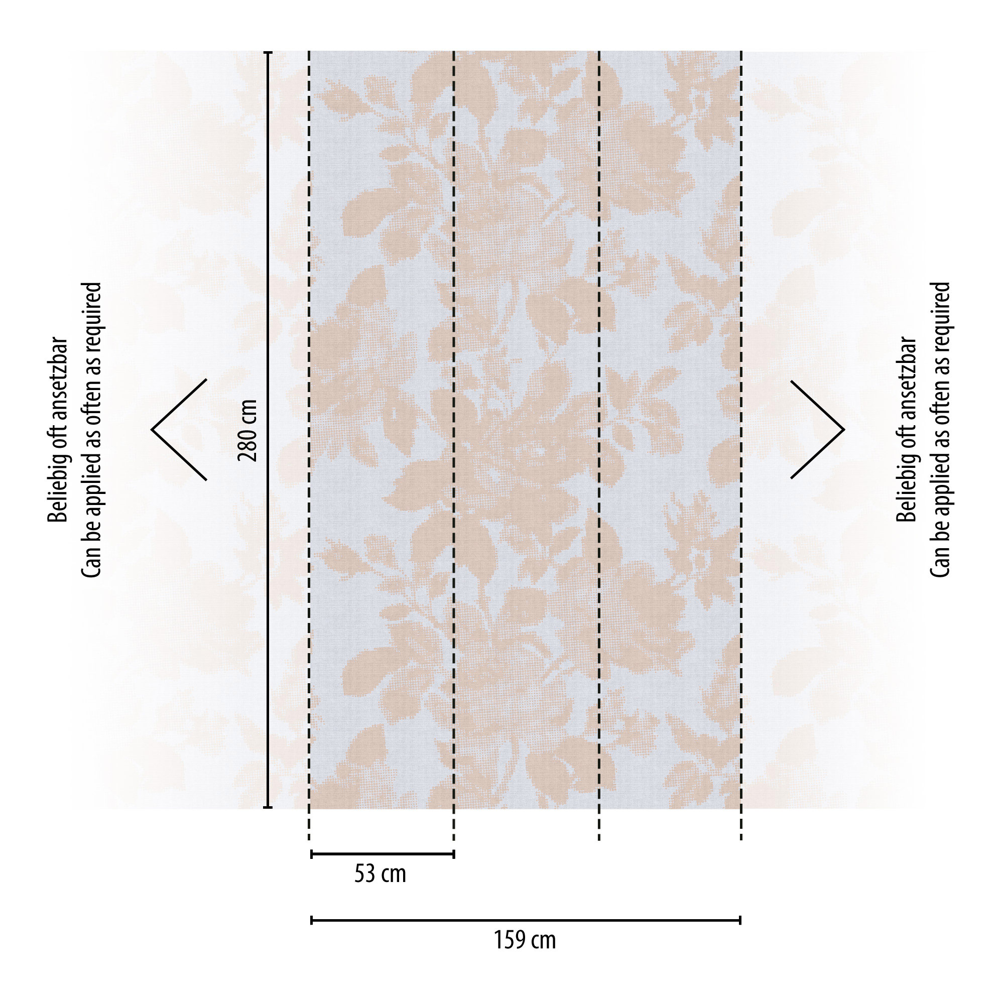 Livingwalls Vliestapete The Wall 3 Floral 398771