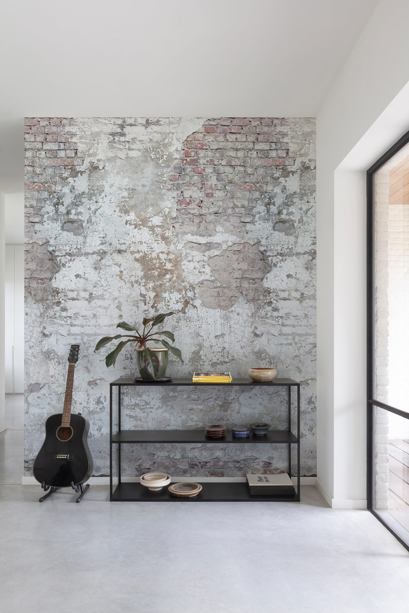 Grandeco Wandbild Eine Rolle ein Motiv 2 Steinmauer A42301