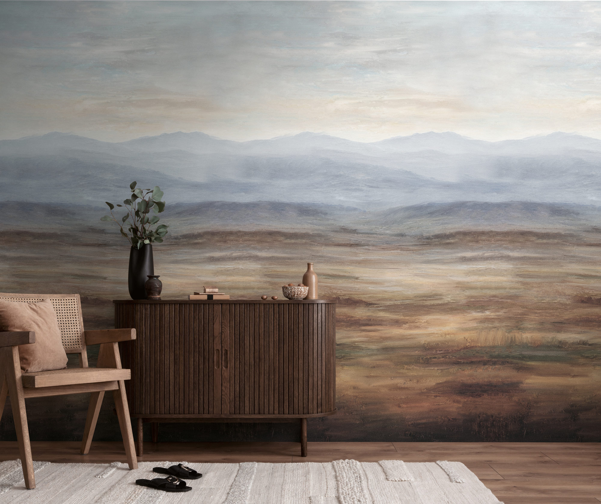 AS Fototapete The Wall 4 Abstrakt Blau 792486