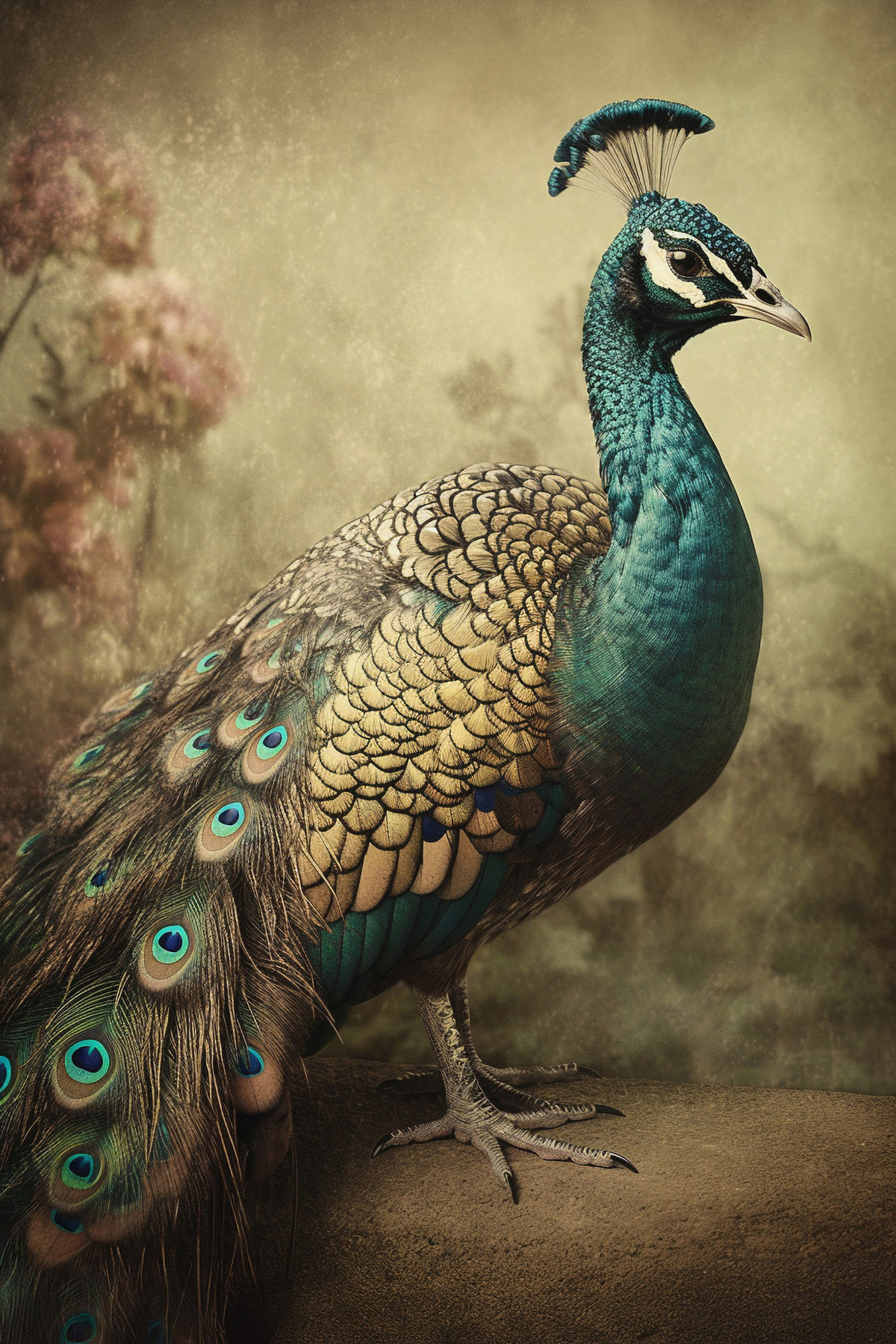 AS Leinwandbild Peacock Vintage DD133349