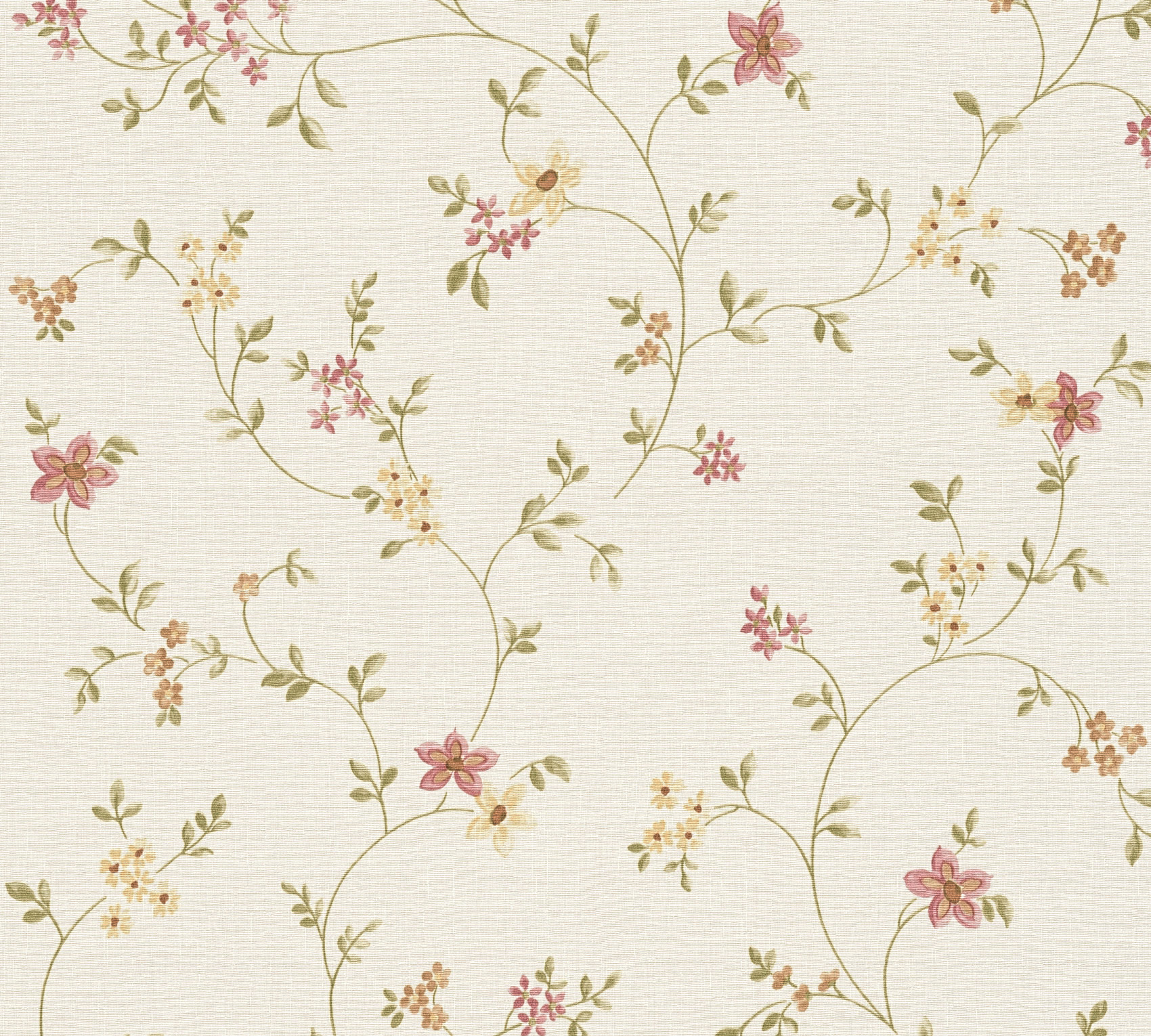 AS Vliestapete Maison Charme Blümchen creme 937701