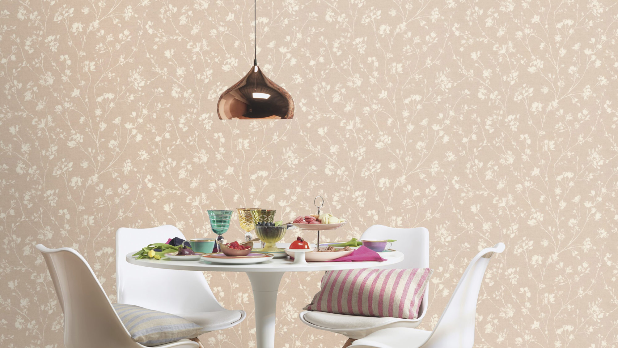 Rasch Vliestapete Country Charme Beige-Hellbeige 463811