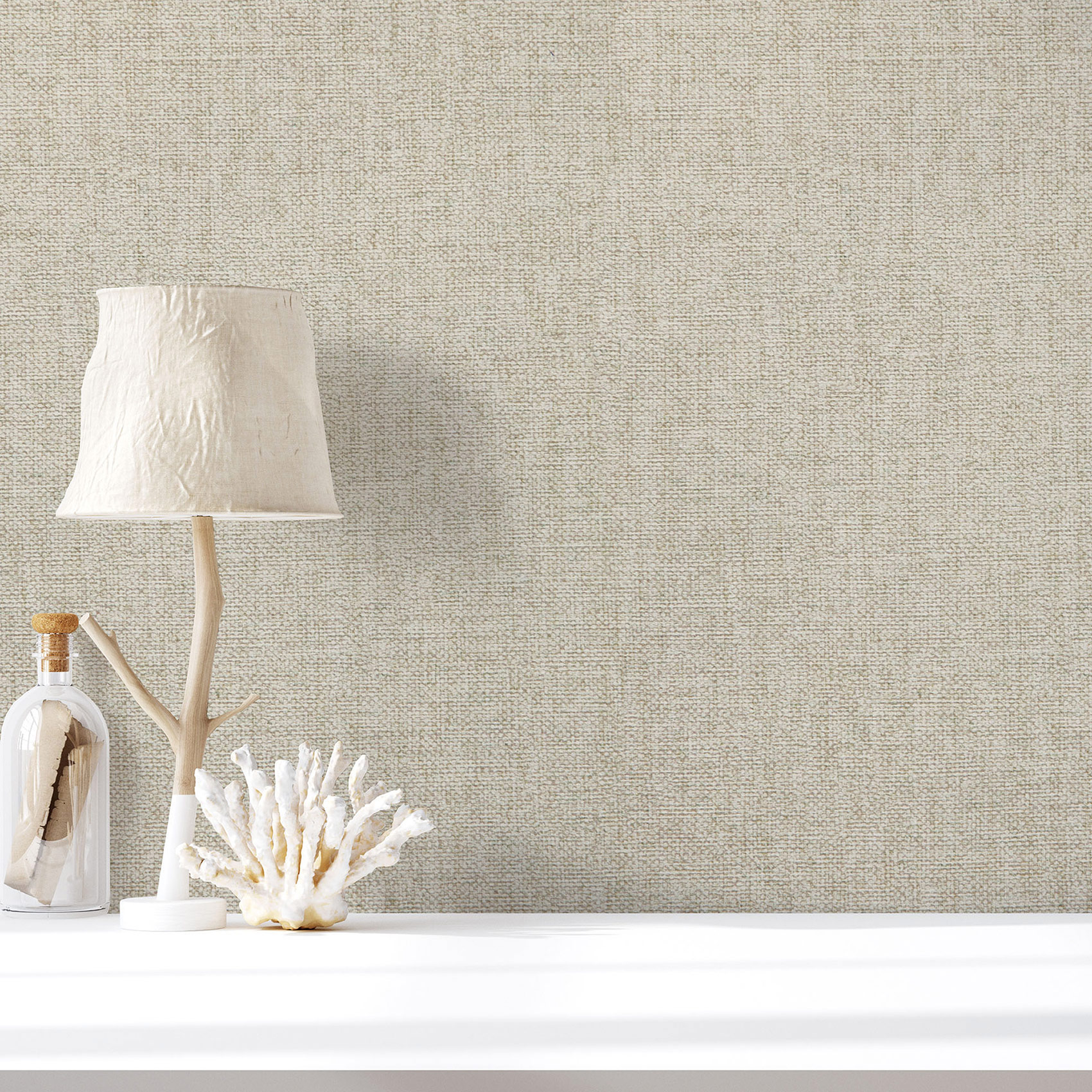 Hohenberger Vliestapete Artist Textile Plain Ivory 27250