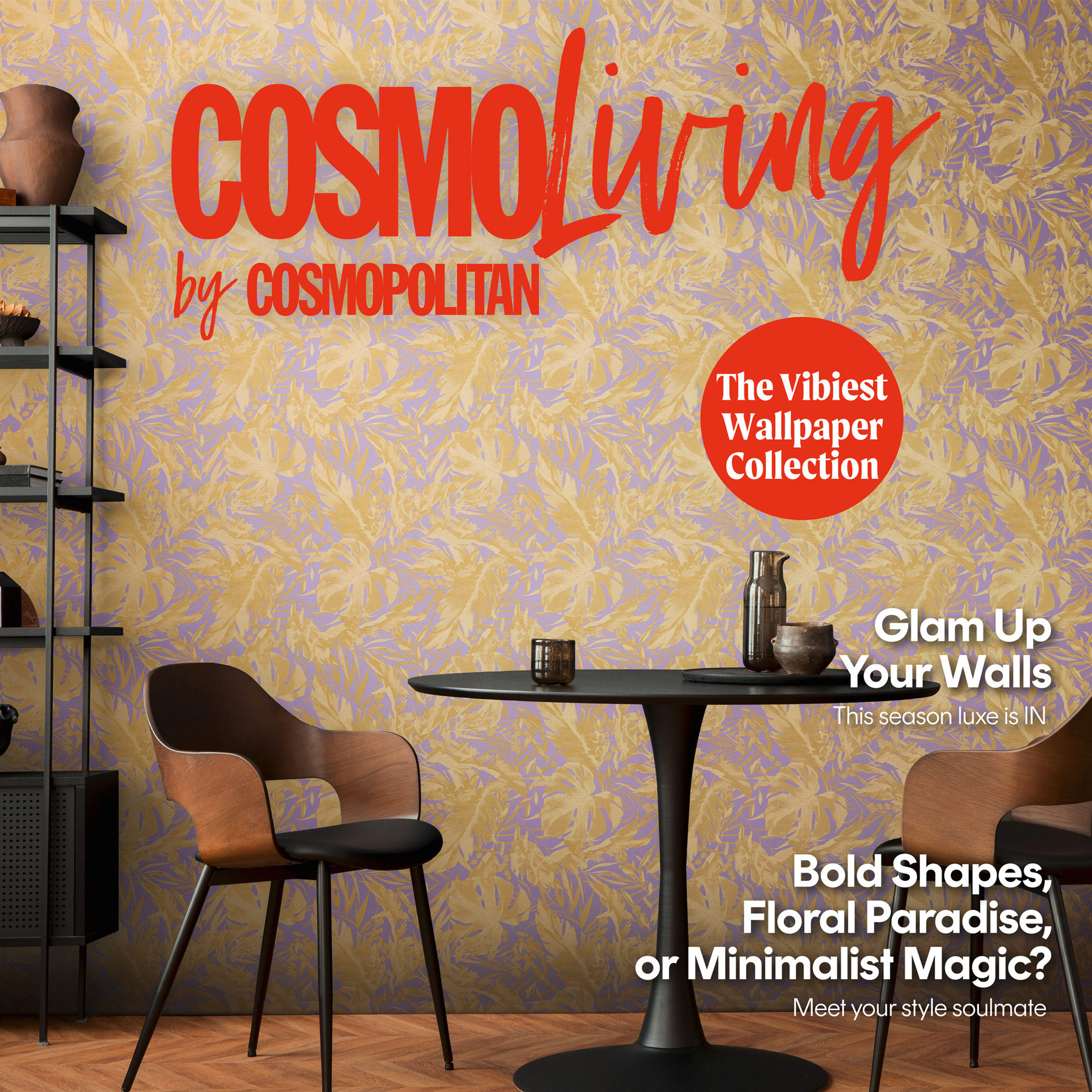 AS Vliestapete CosmoLiving Dschungel Lila 790633