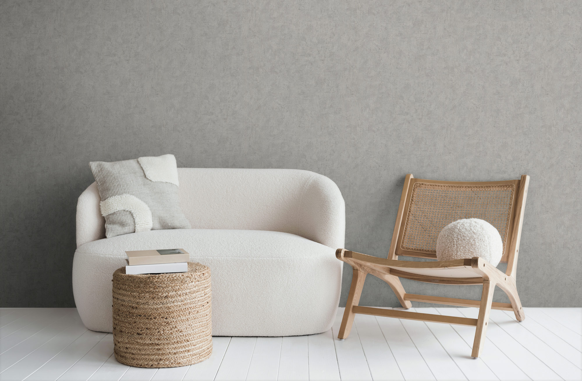 AS Vliestapete History of Art 2 Struktur Grau 790511