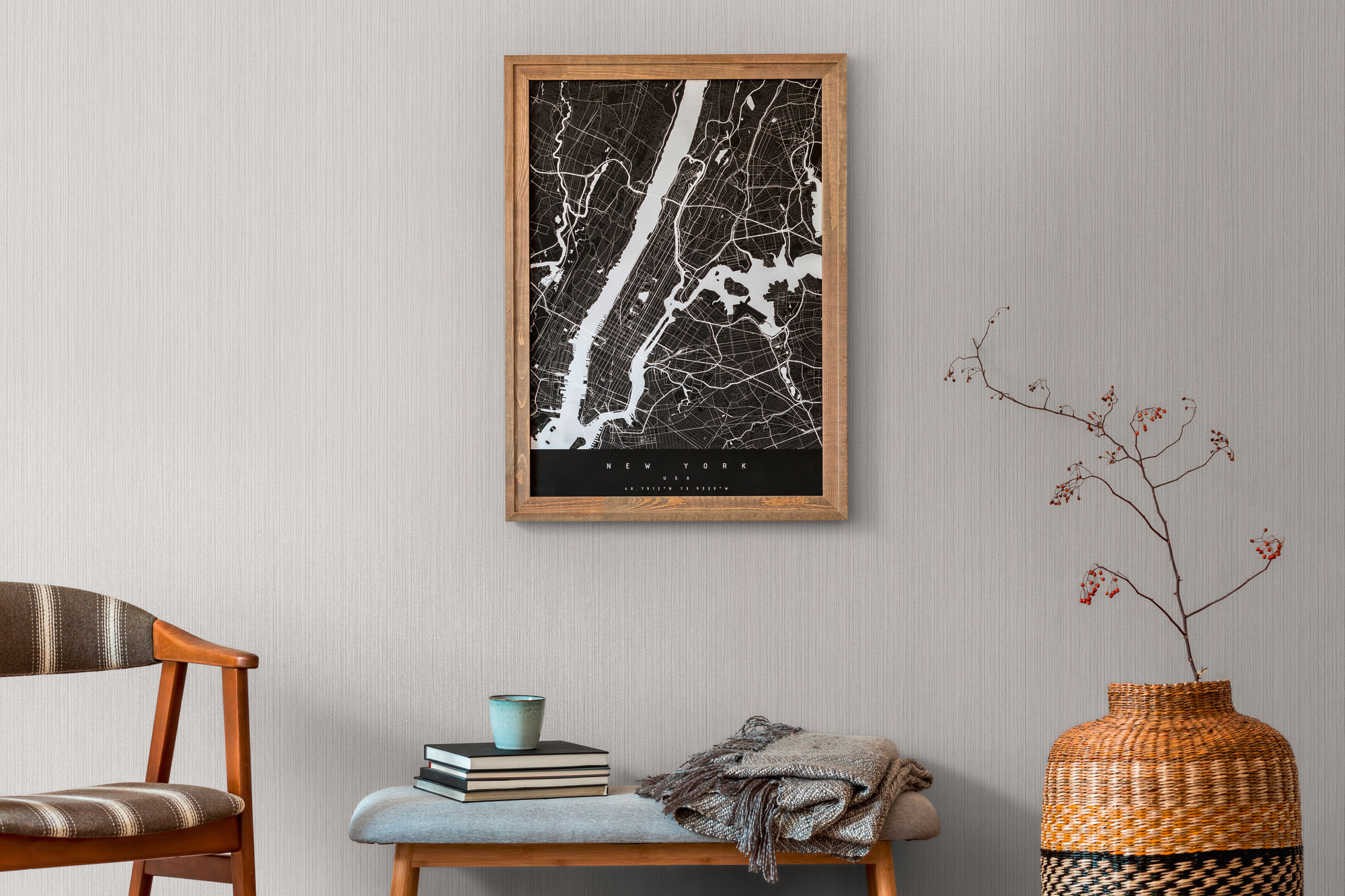 AS Vliestapete The BOS grau Unitapete 388195