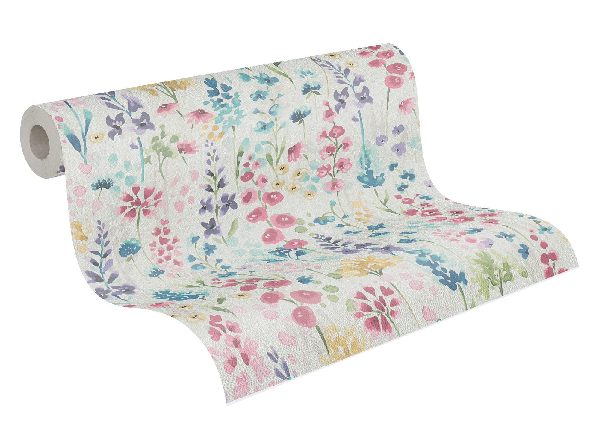 AS Vliestapete Aquarell Dreams Blümchen bunt 396061