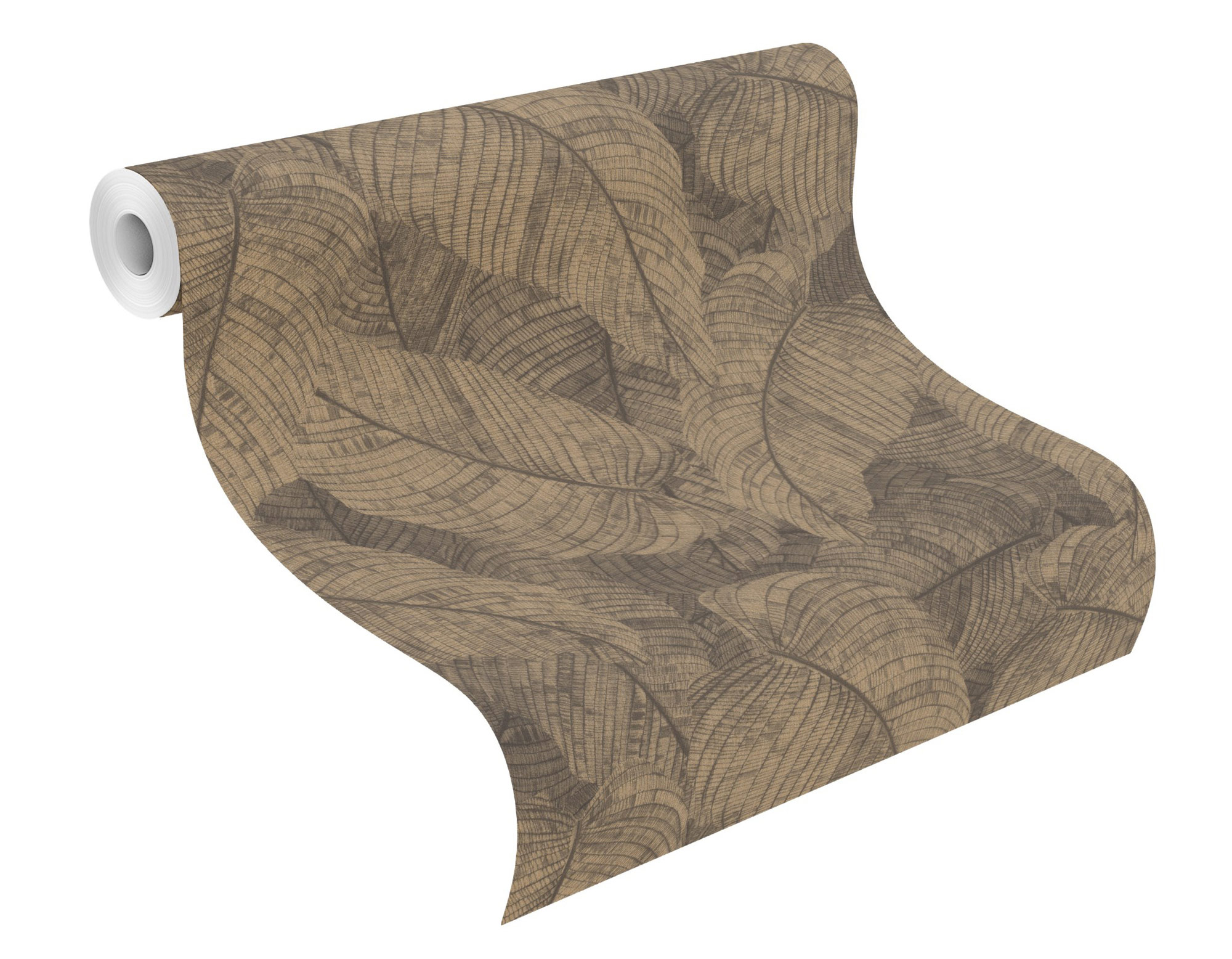 Rasch Vliestapete Amara Braun-Messing hell 720570