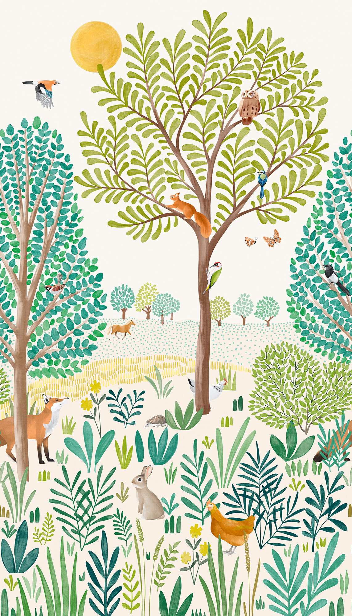 Grandeco Wandbild Little Dreamers mehrfarbig LD6001