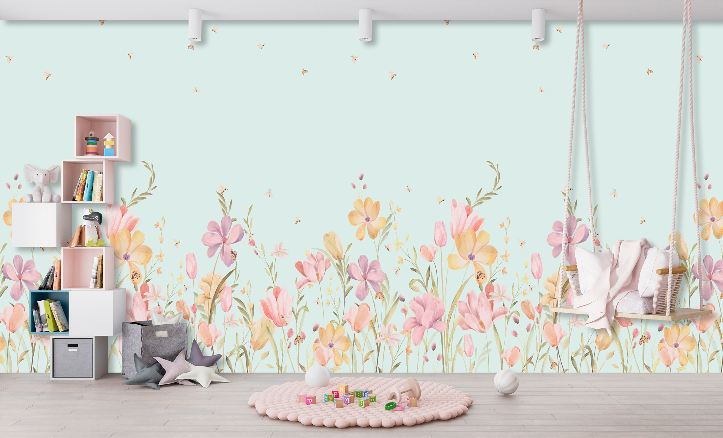 Decoprint Fototapete Cute Walls Honiblumen CW61292