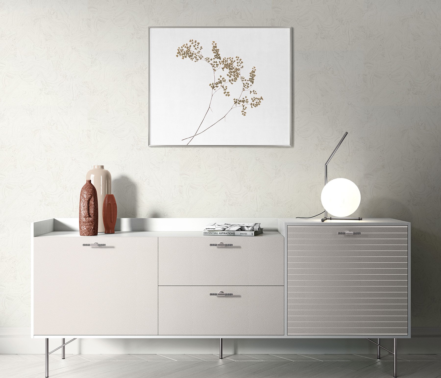 Erismann Vliestapete Melissa 4Earth weiß 1035801