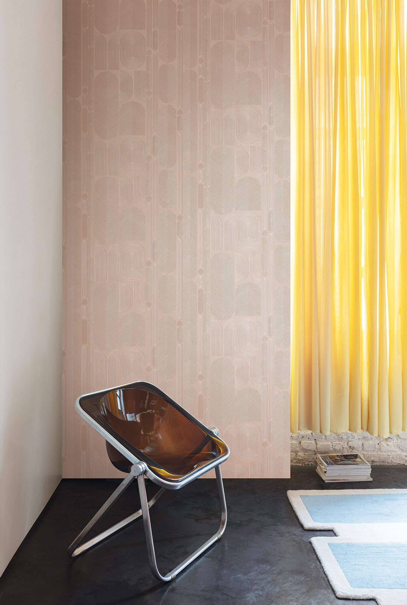 Masureel Vliestapete Rock Ovala Peach ROC204