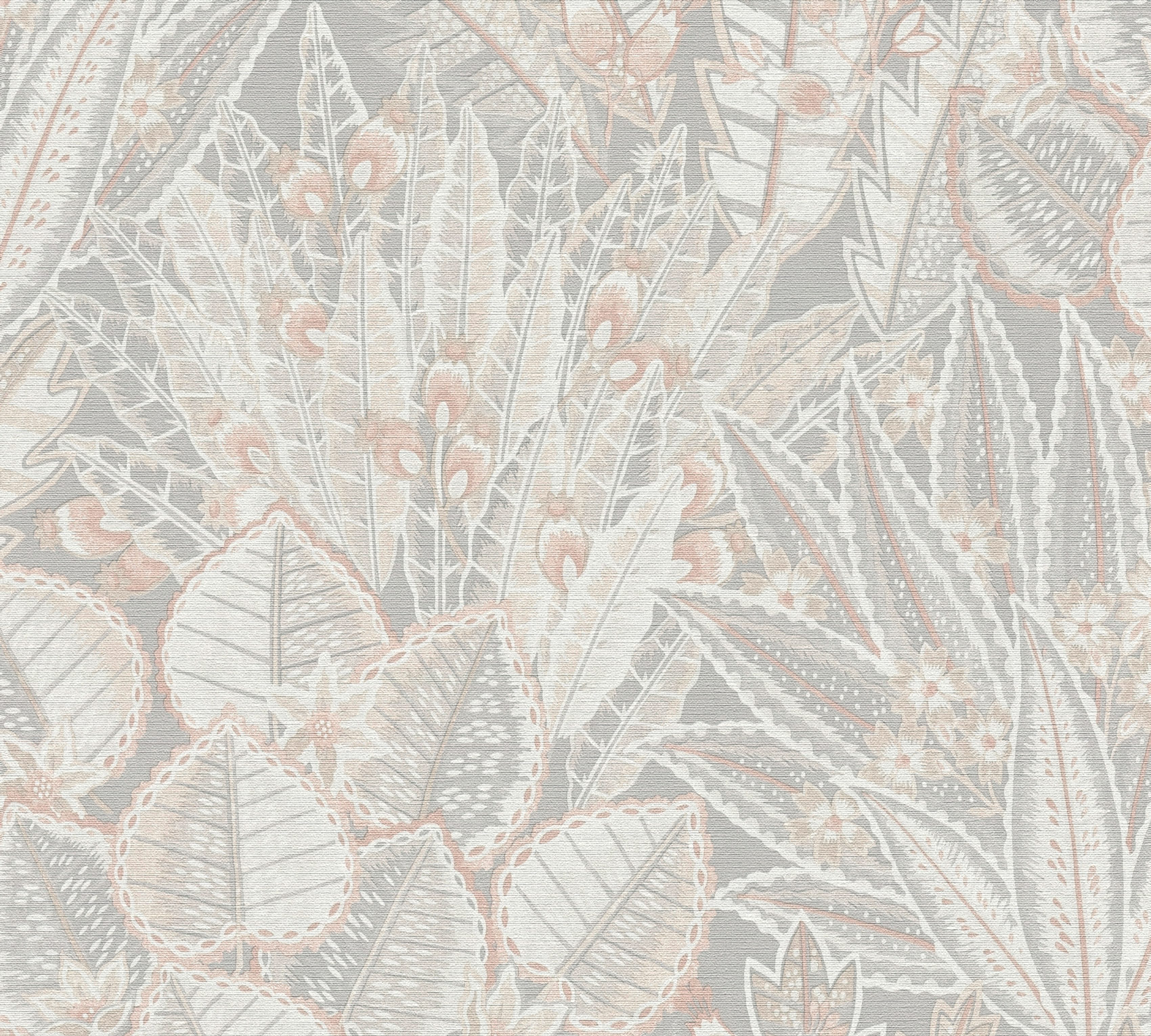 Livingwalls Vliestapete Stories of Life Floral Grau 396534