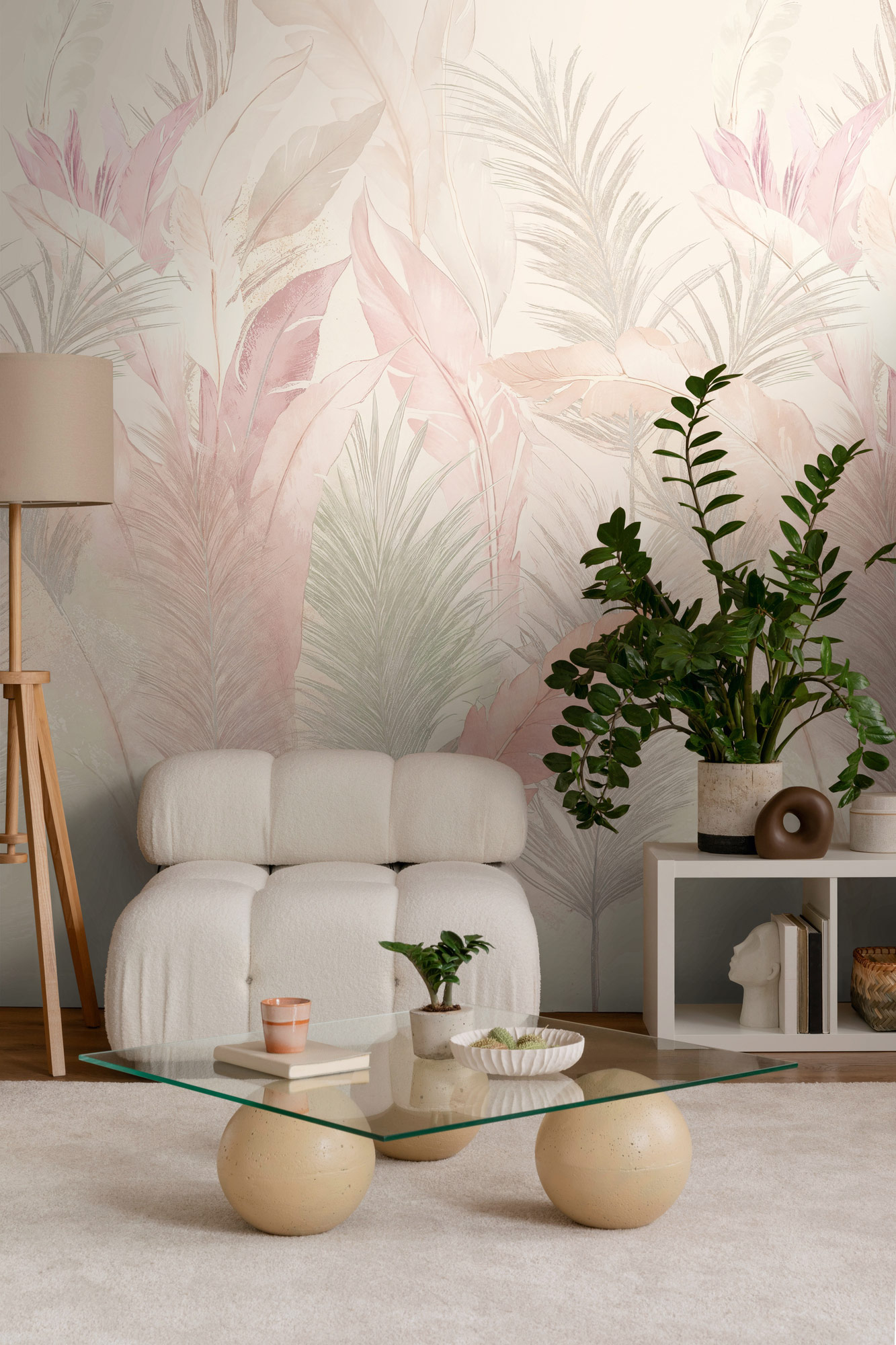 AS Fototapete The Wall 4 Tropisch Rosa 791414