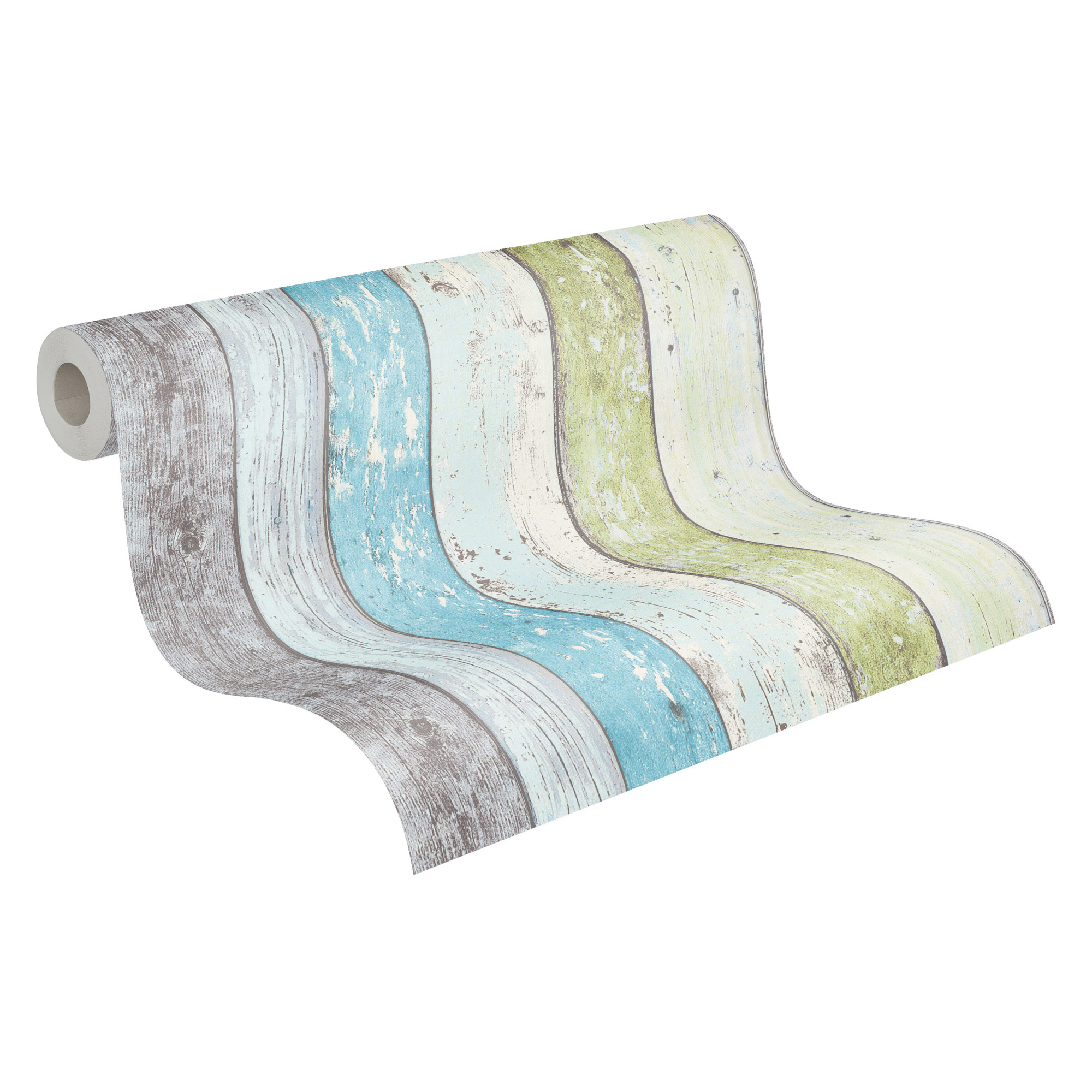 AS Vliestapete Elements 2 Holzoptik Blau 855077