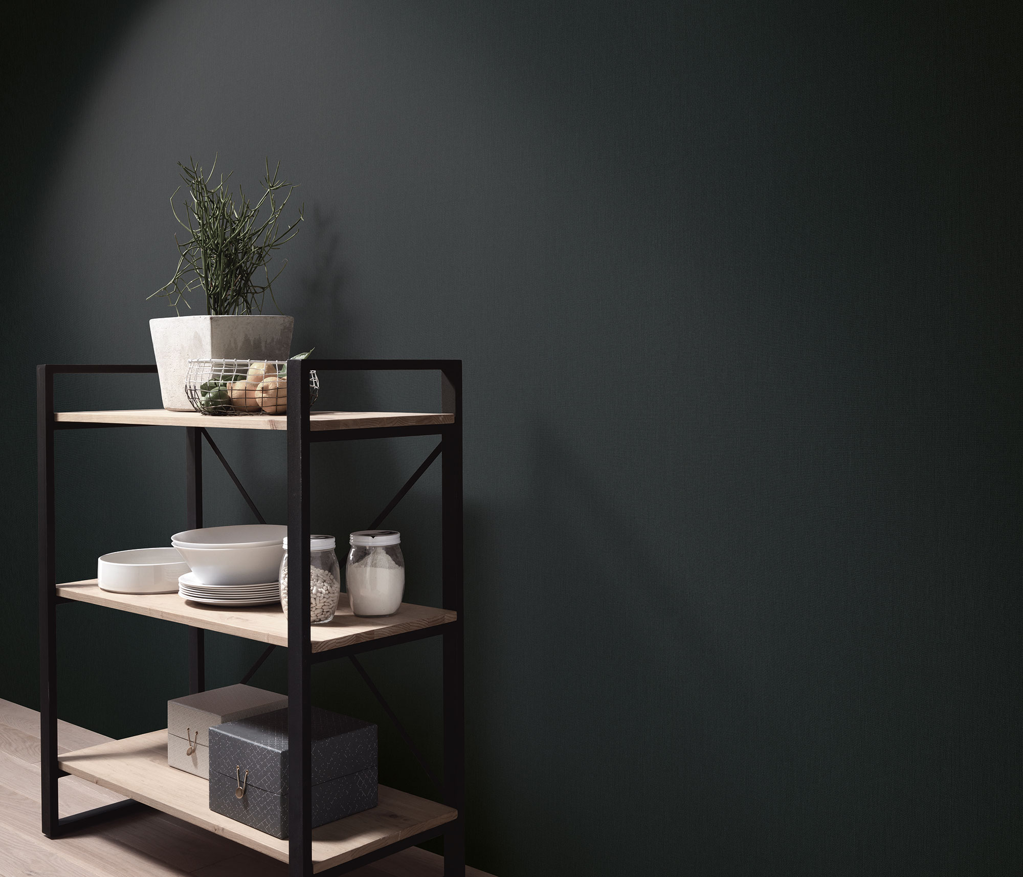 Erismann Vliestapete Martinique schwarz 1039347