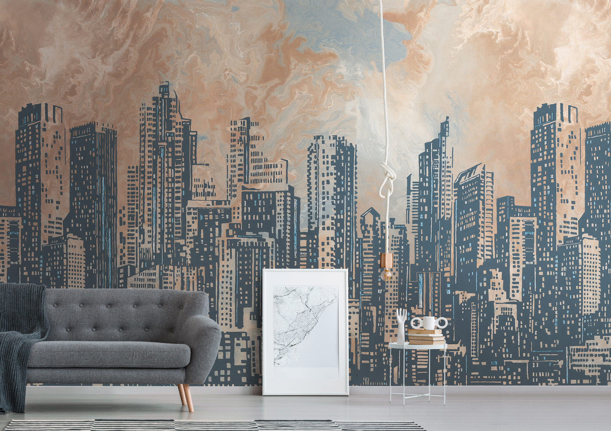 Livingwalls Vliestapete The Wall II Skyline 393331
