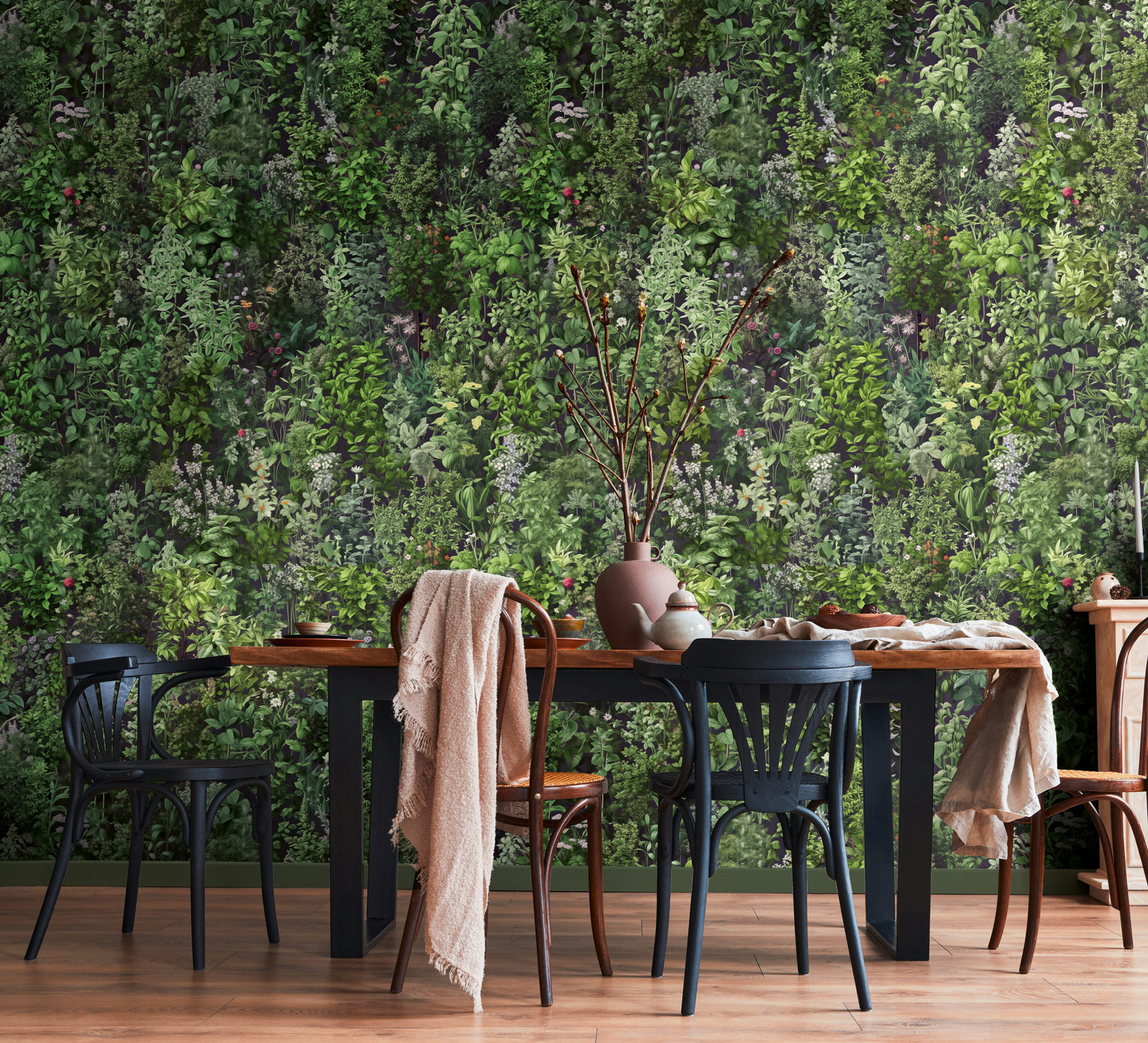 AS Fototapete The Wall 4 Floral Grün 792241