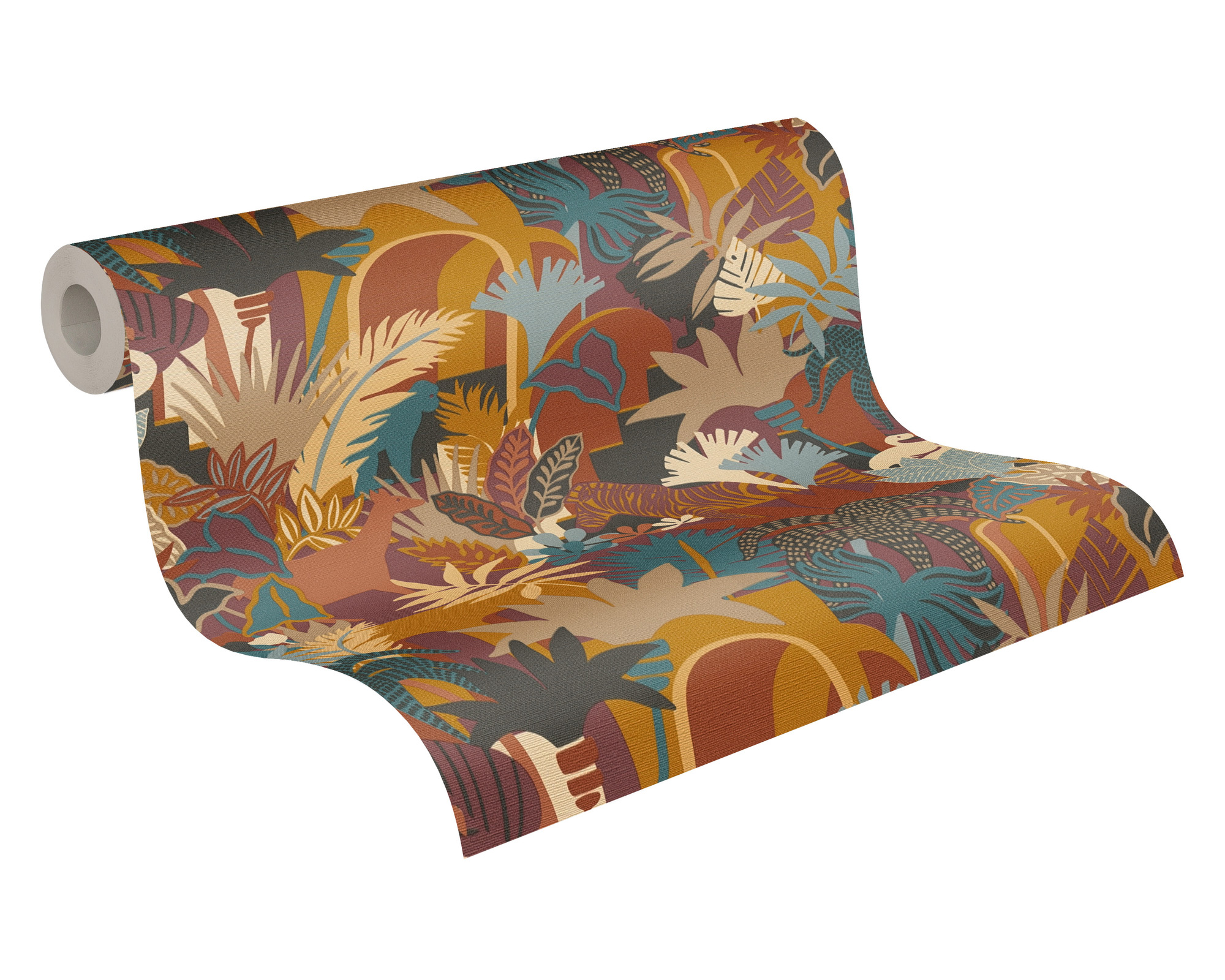 AS Vliestapete Antigua Satin Dschungeltapete Bunt 390961