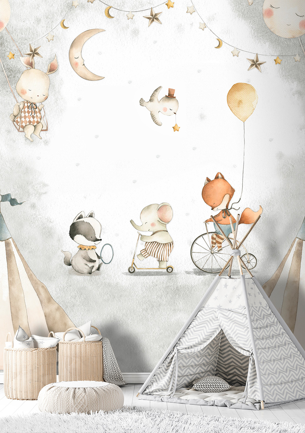 Decoprint Fototapete Cute Walls Zierkus CW60551