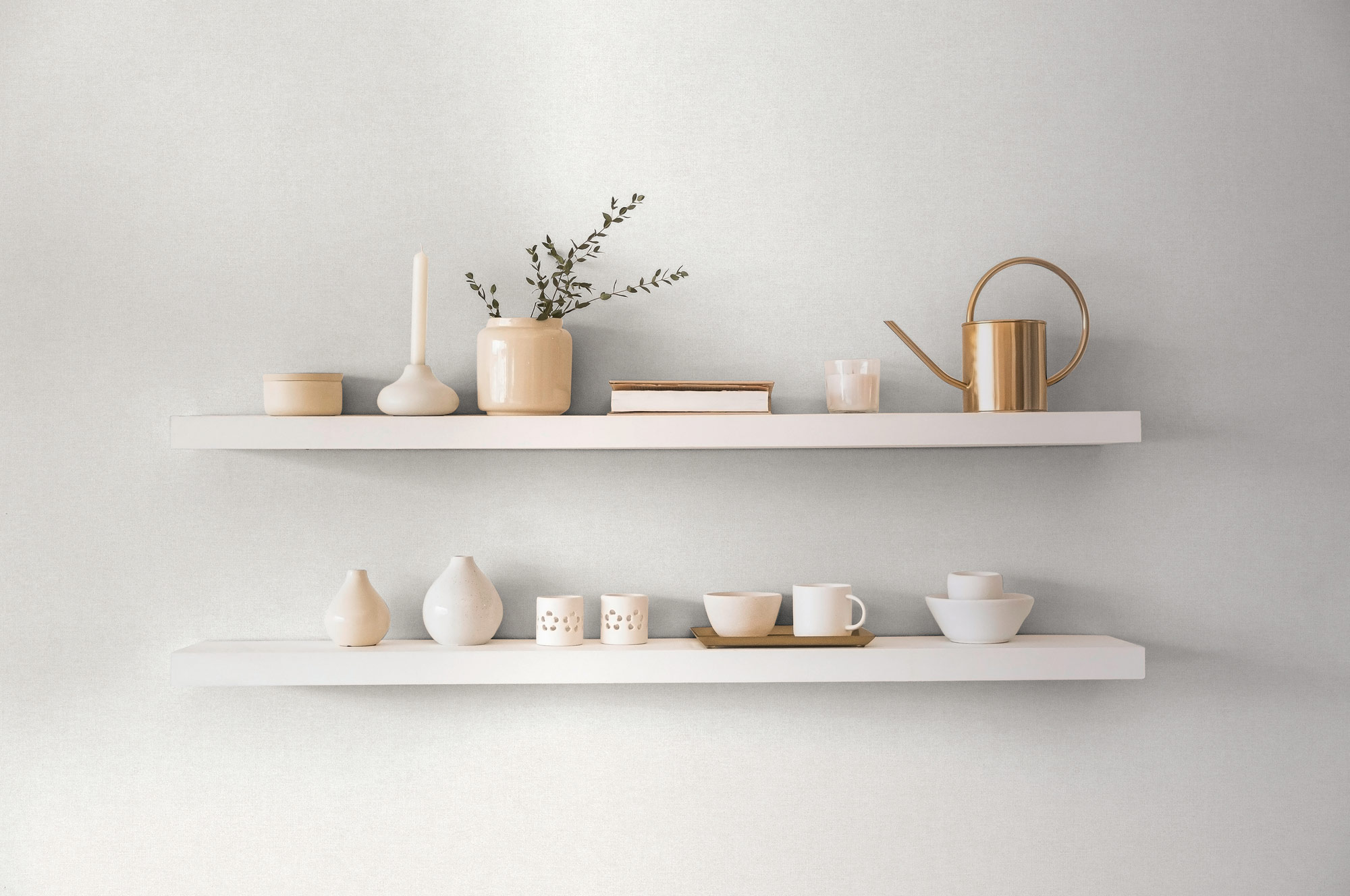 AS Vliestapete MS Hot Spots Unis Creme 367202