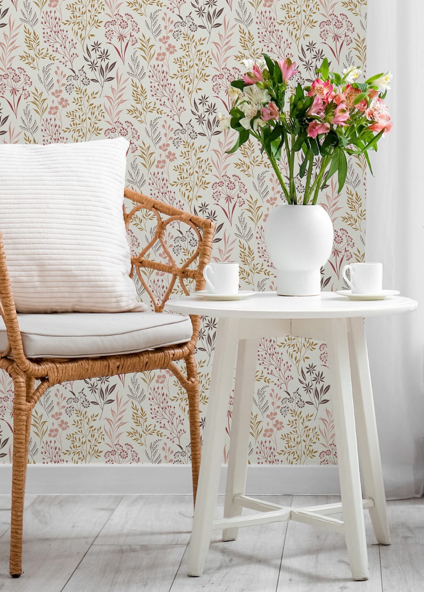 Rasch Vliestapete Beltesto Rot Floral 794533