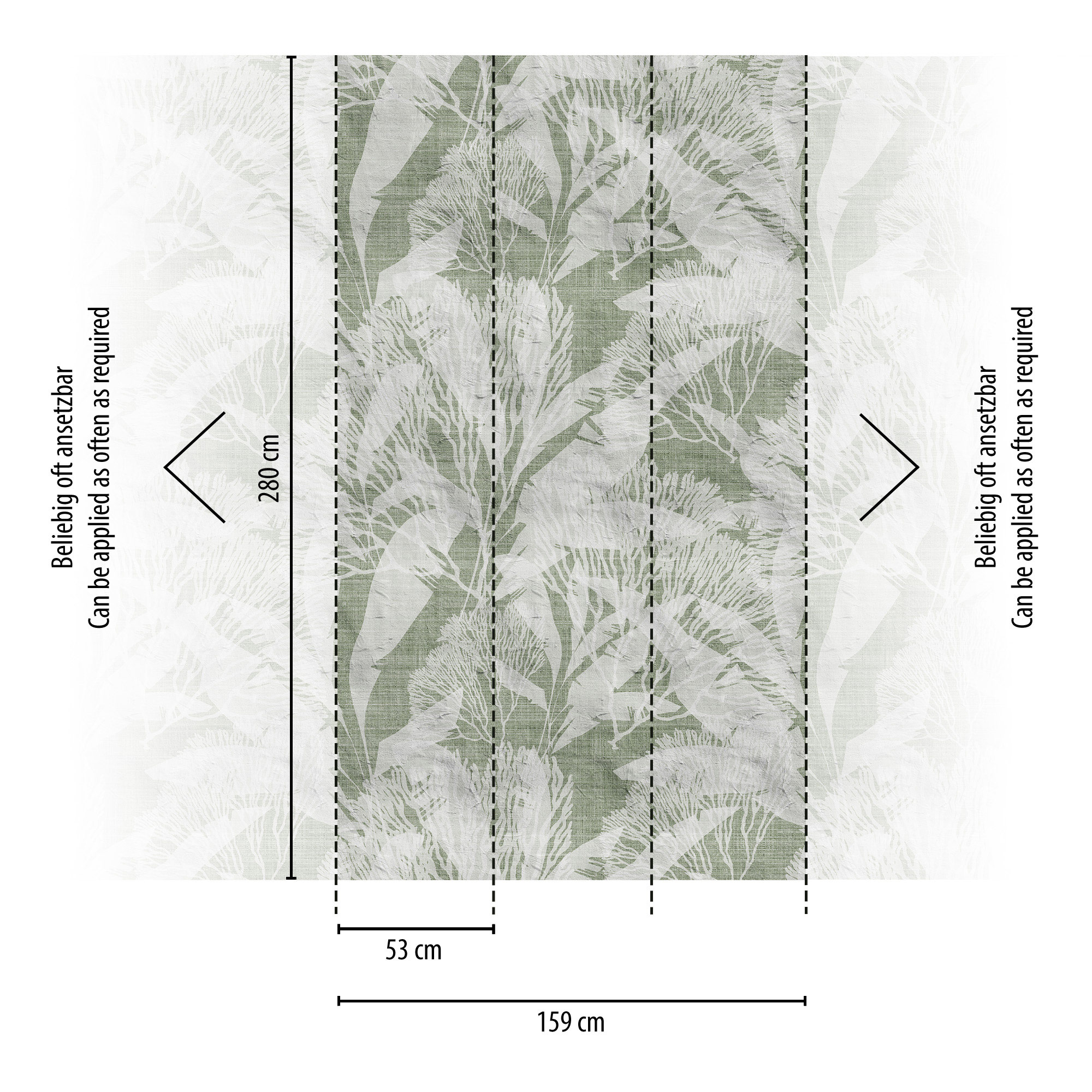 Livingwalls Vliestapete The Wall 3 Blätter 398851